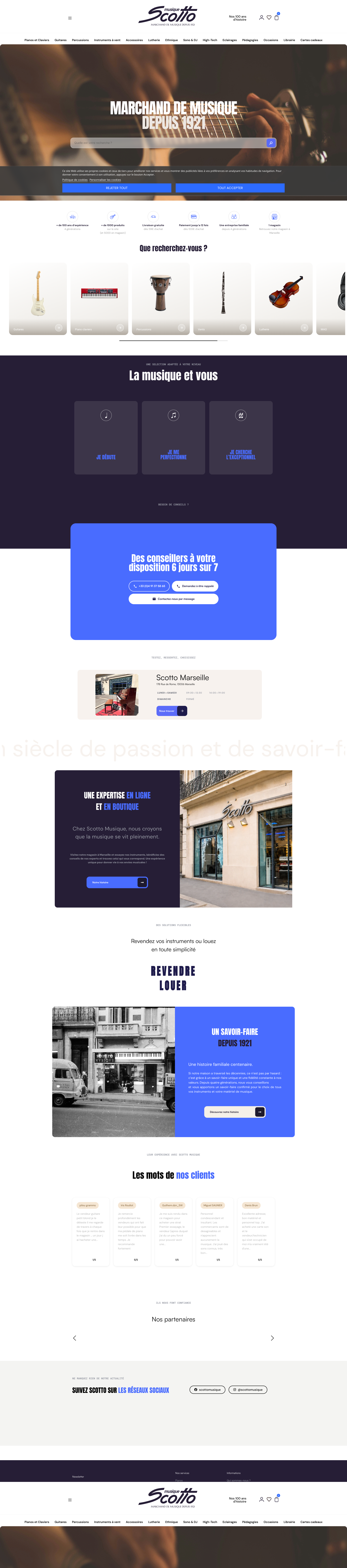 Aperçu du site
