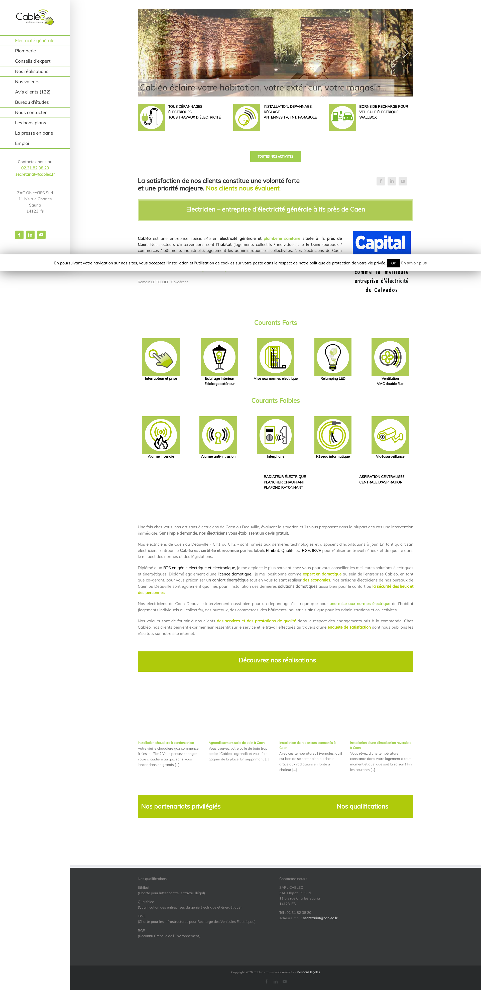 Aperçu du site
