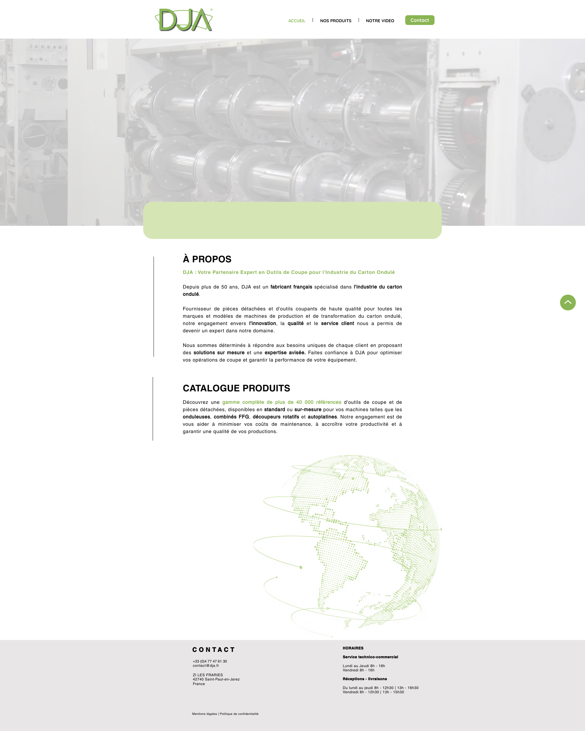 Aperçu du site