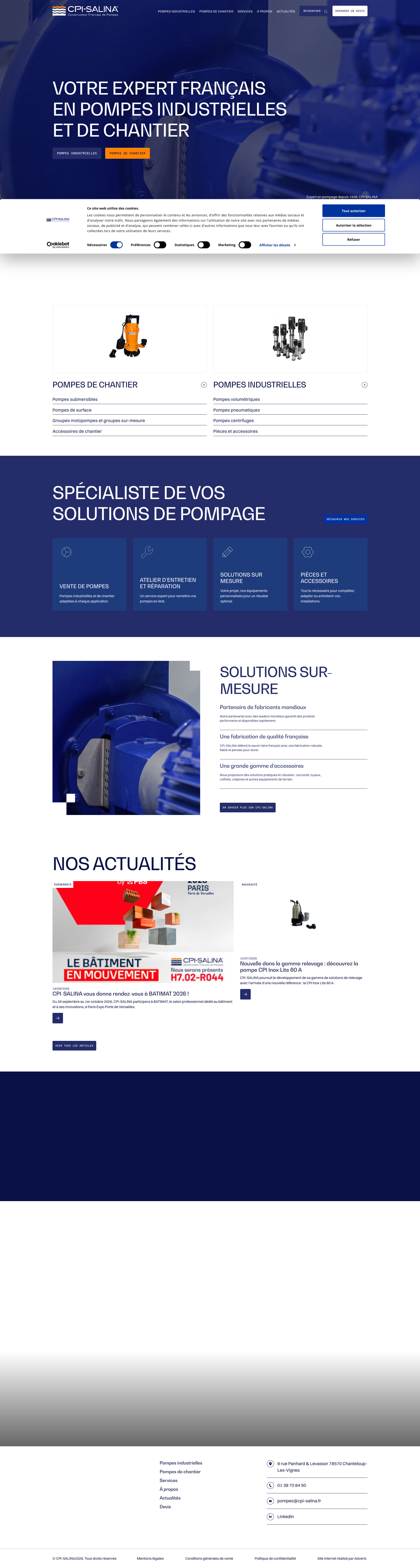 Aperçu du site