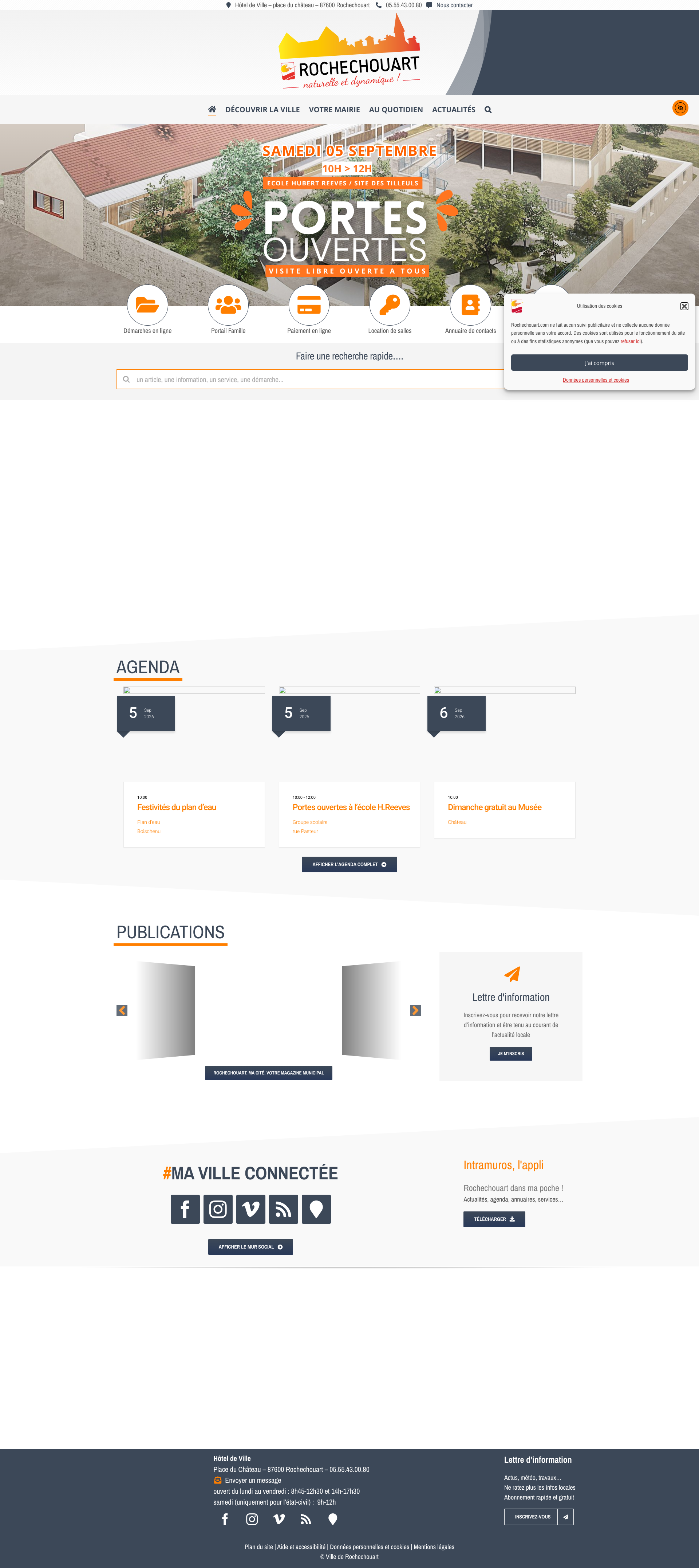 Aperçu du site
