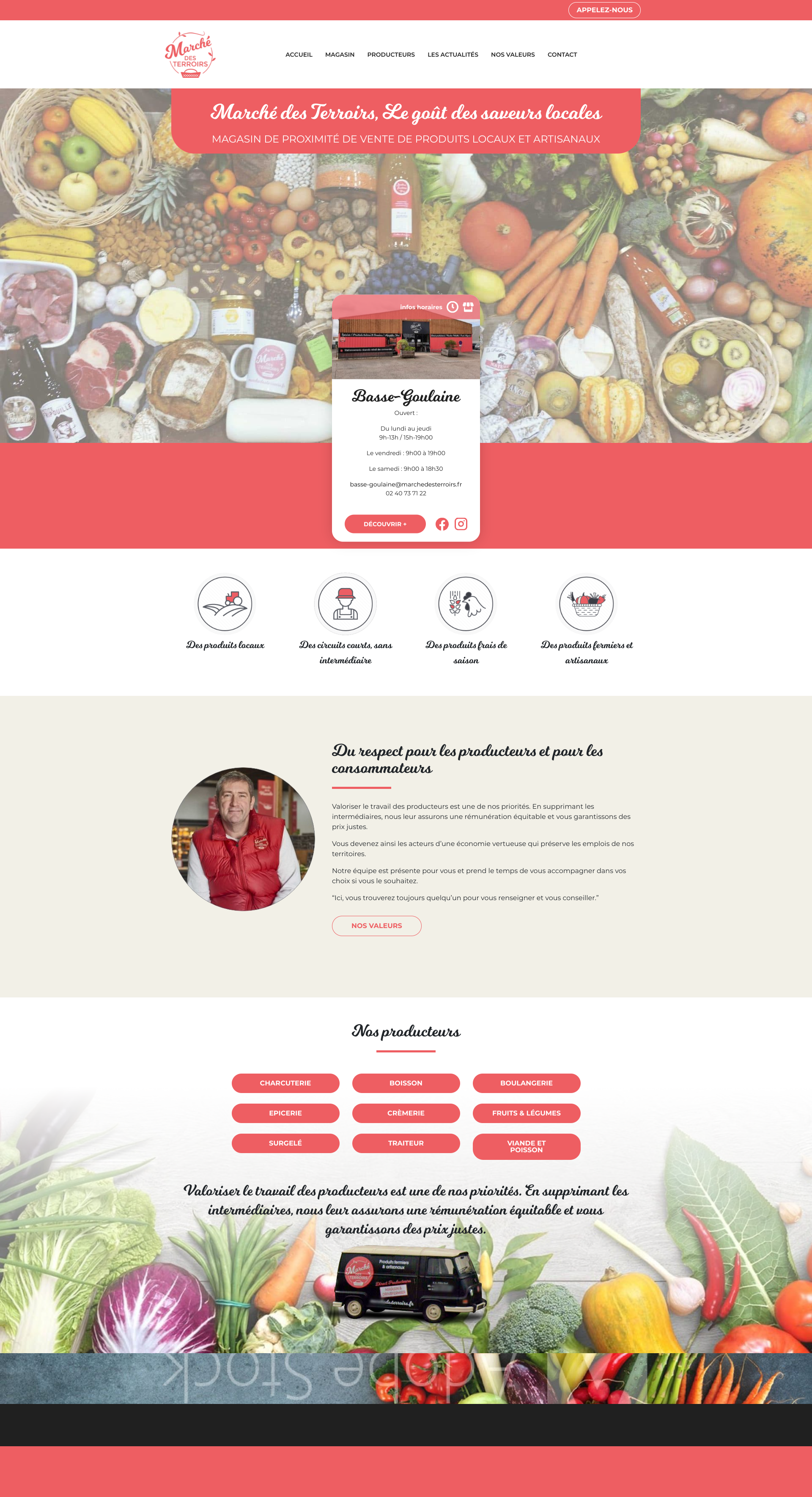 Aperçu du site