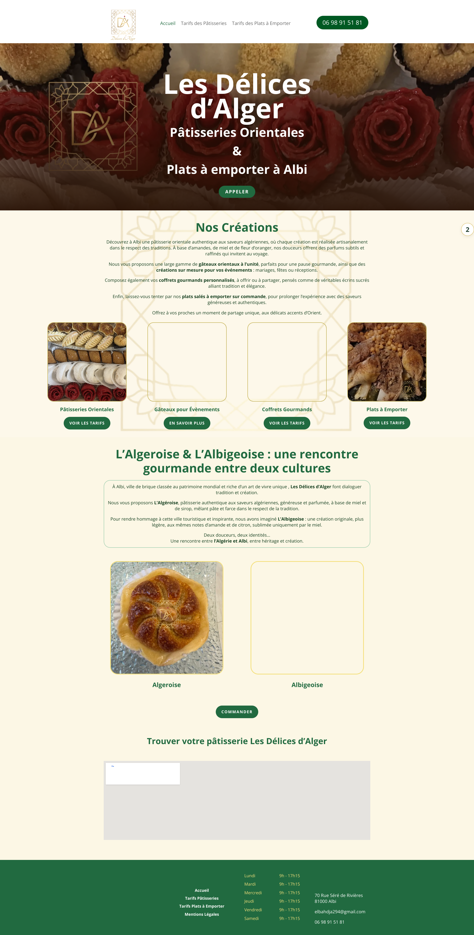 Aperçu du site