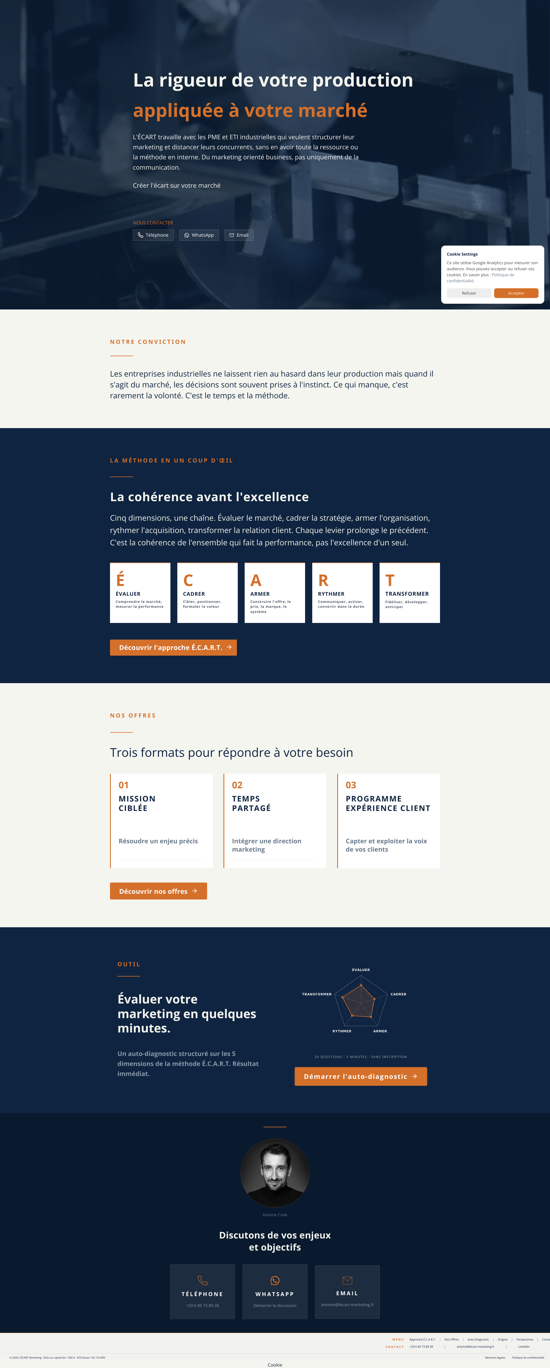 Aperçu du site