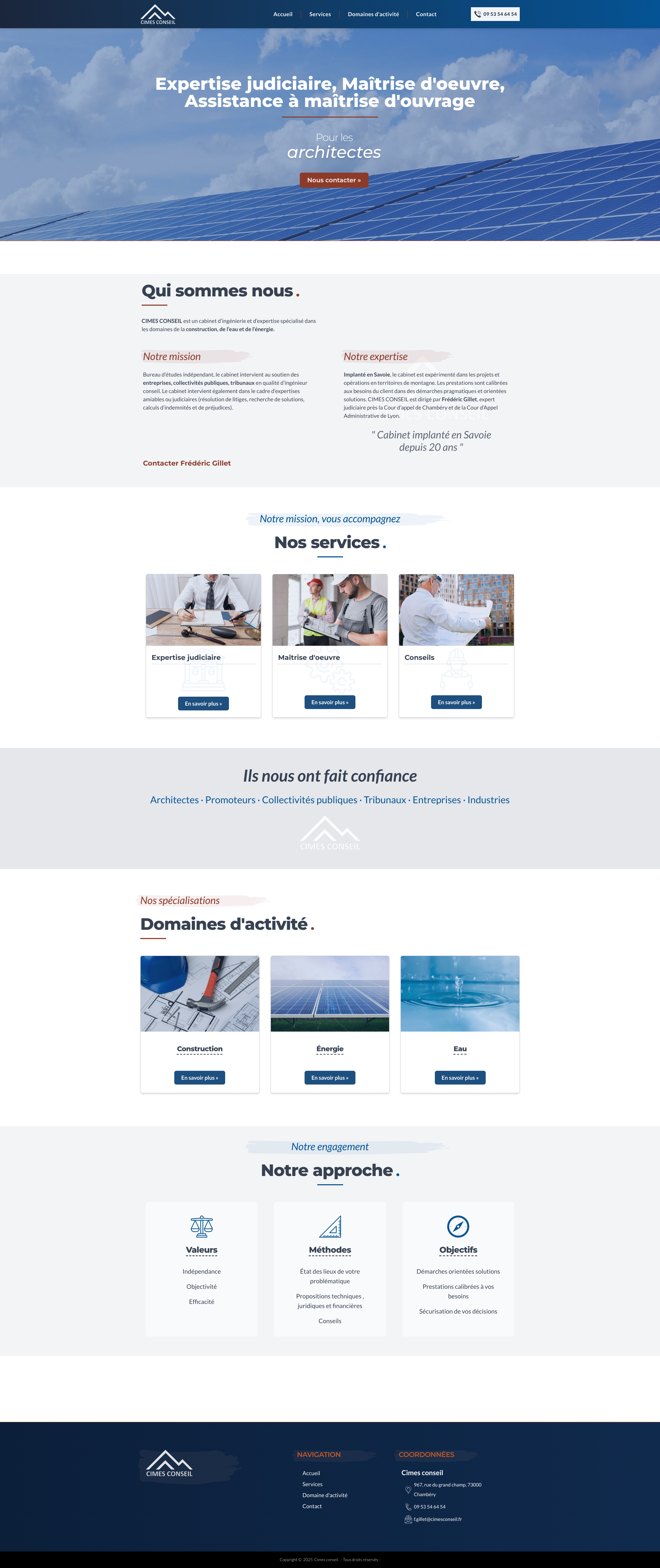 Aperçu du site