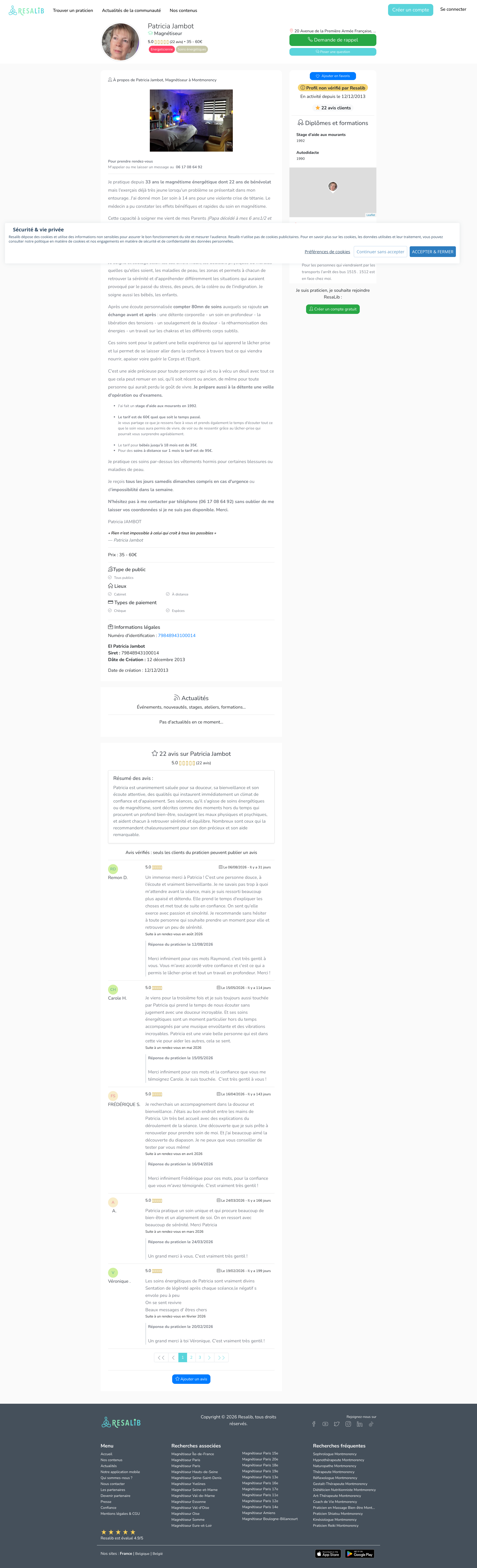 Aperçu du site