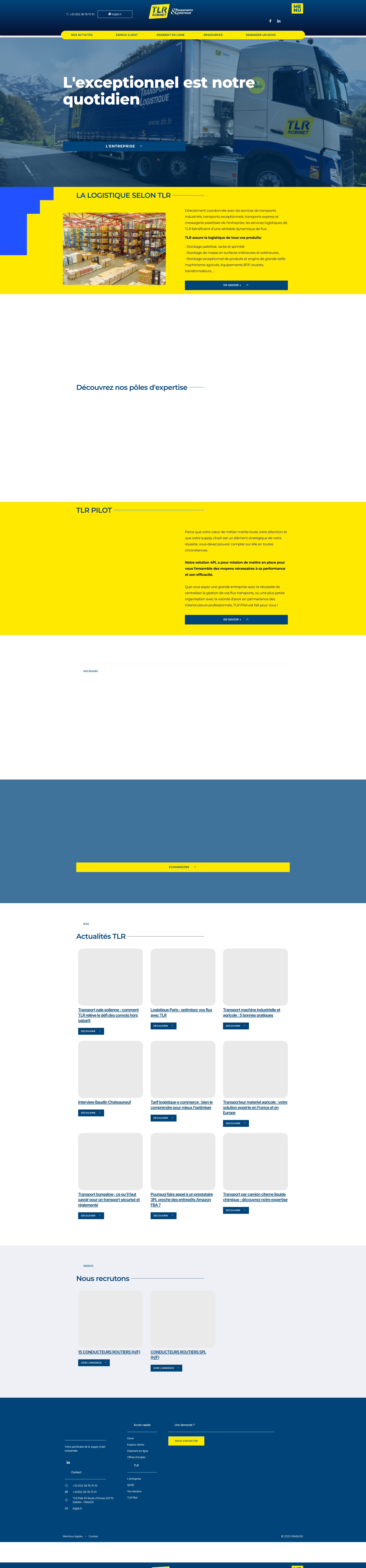 Aperçu du site