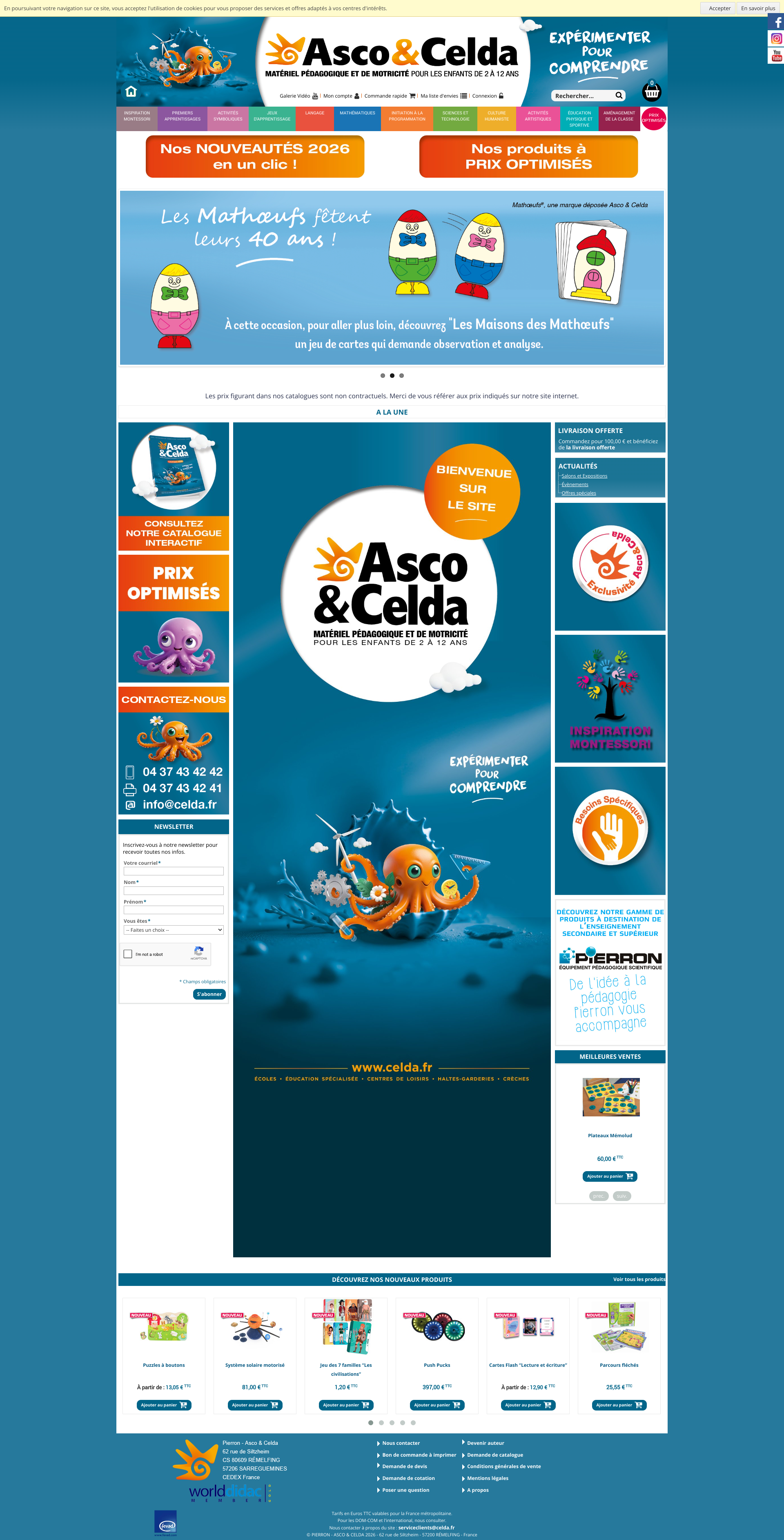 Aperçu du site