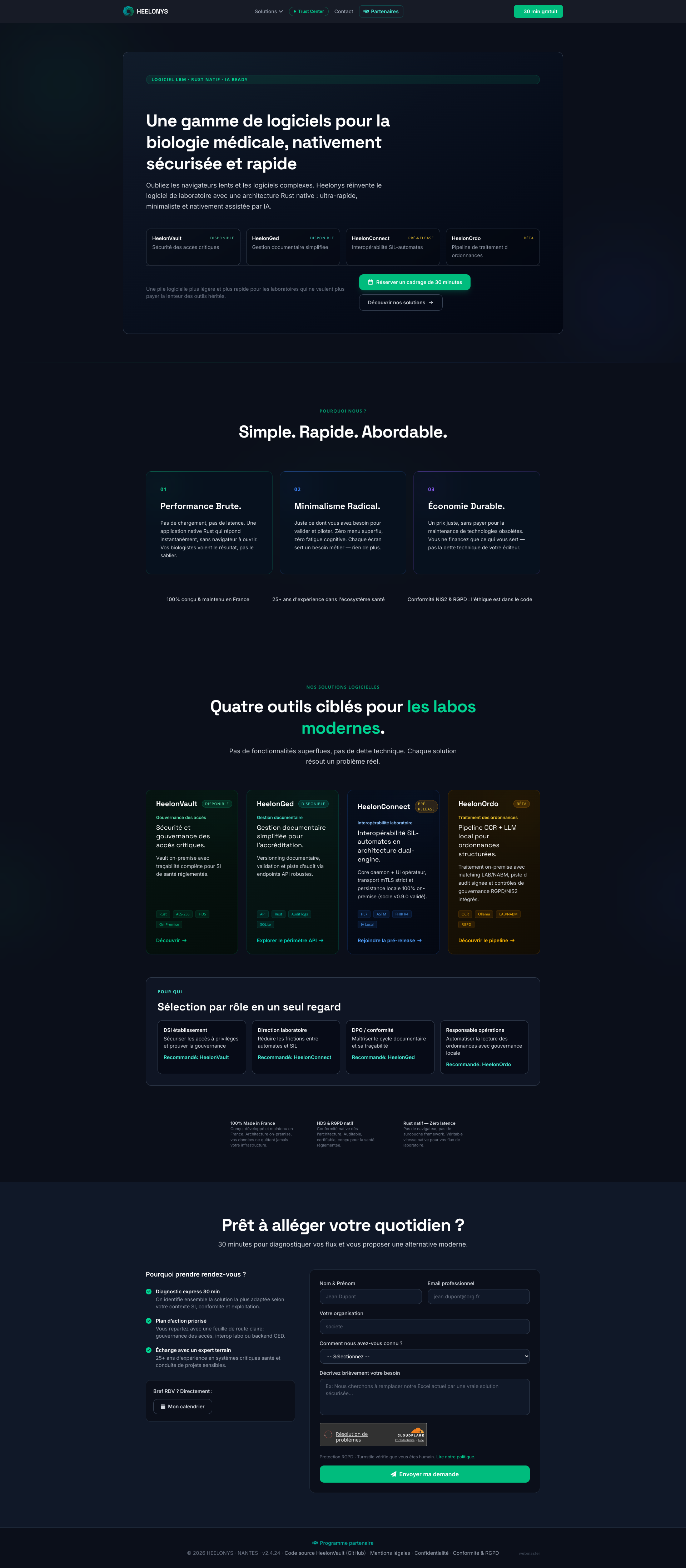 Aperçu du site