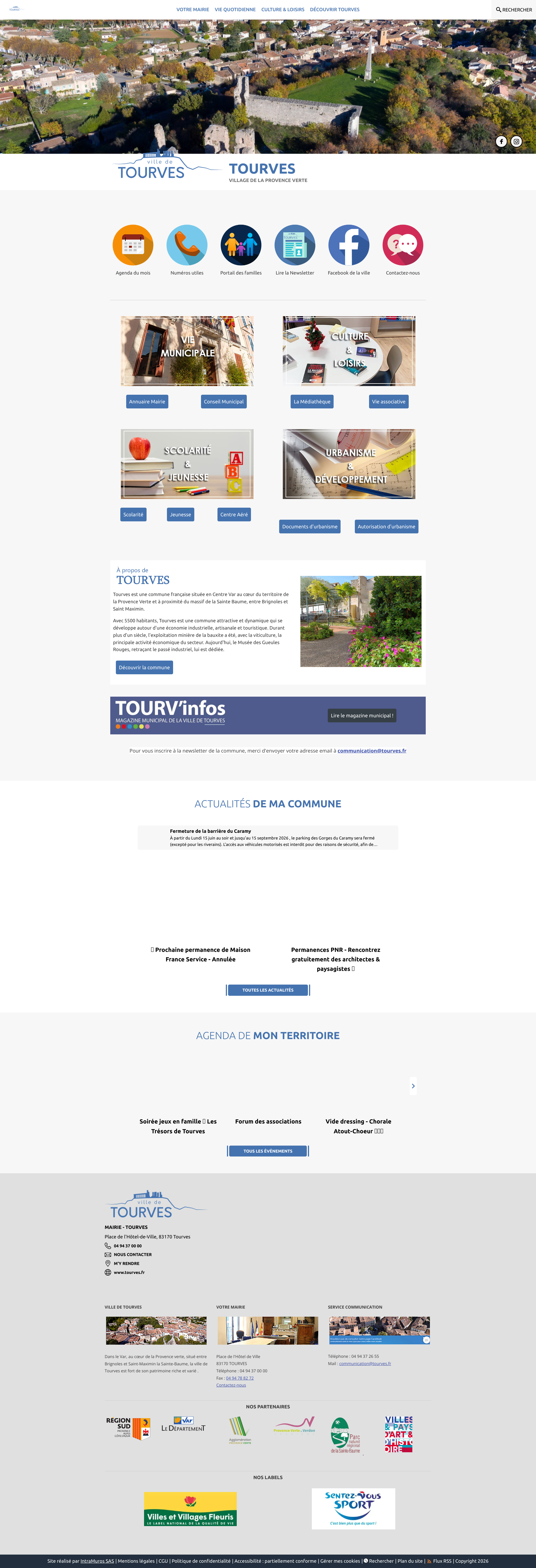 Aperçu du site