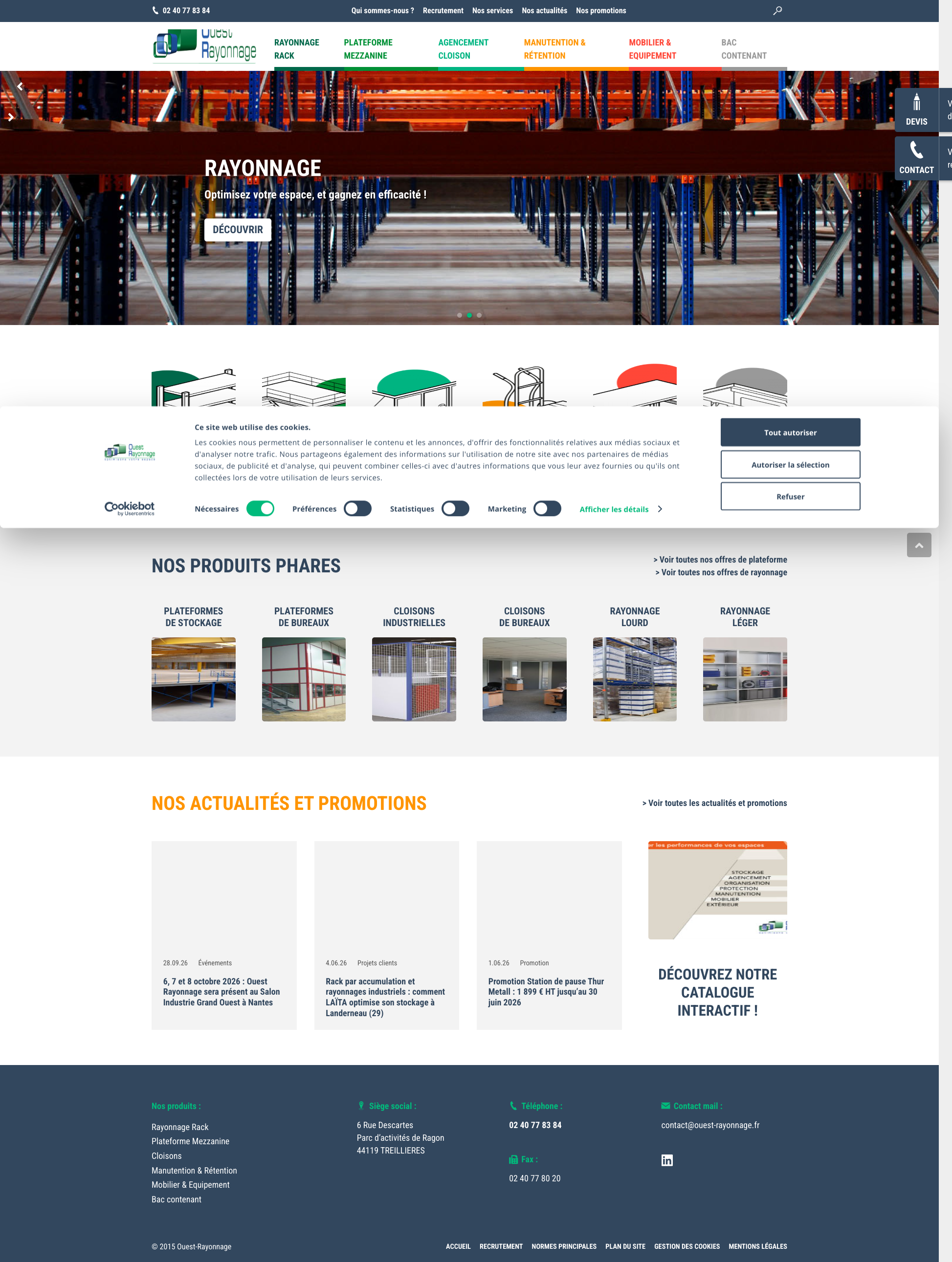Aperçu du site
