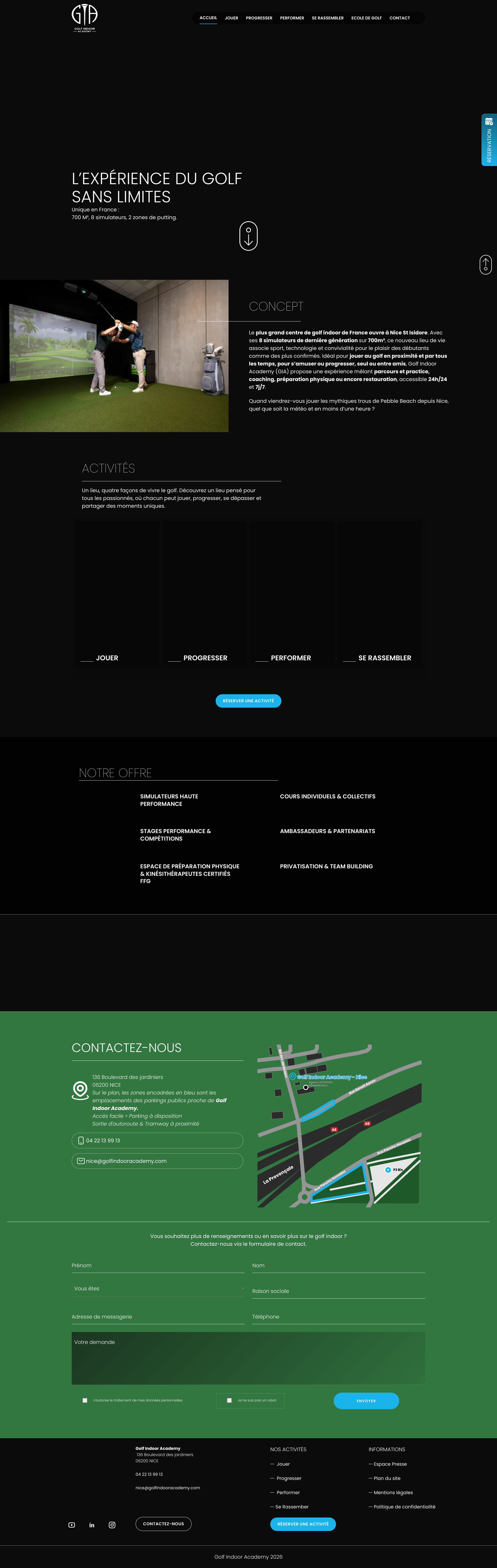 Aperçu du site