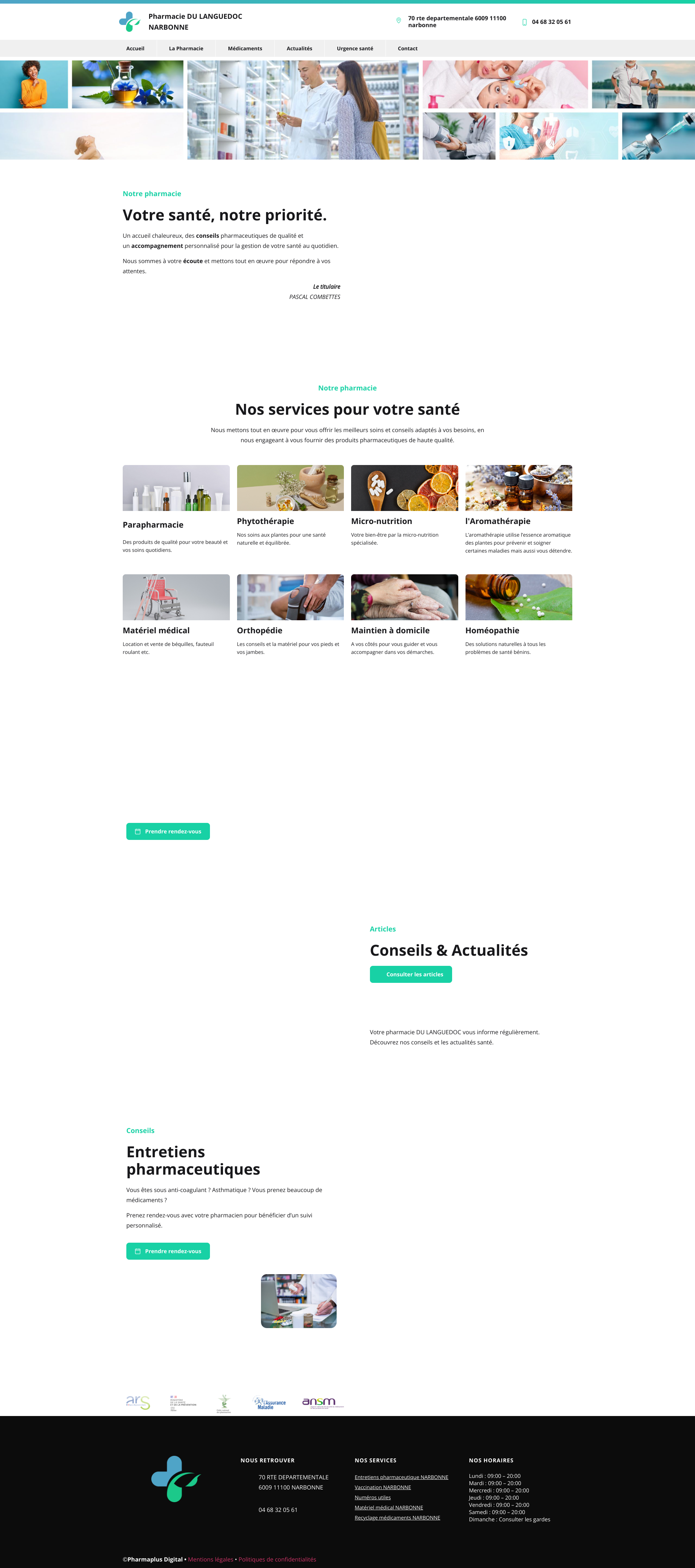 Aperçu du site