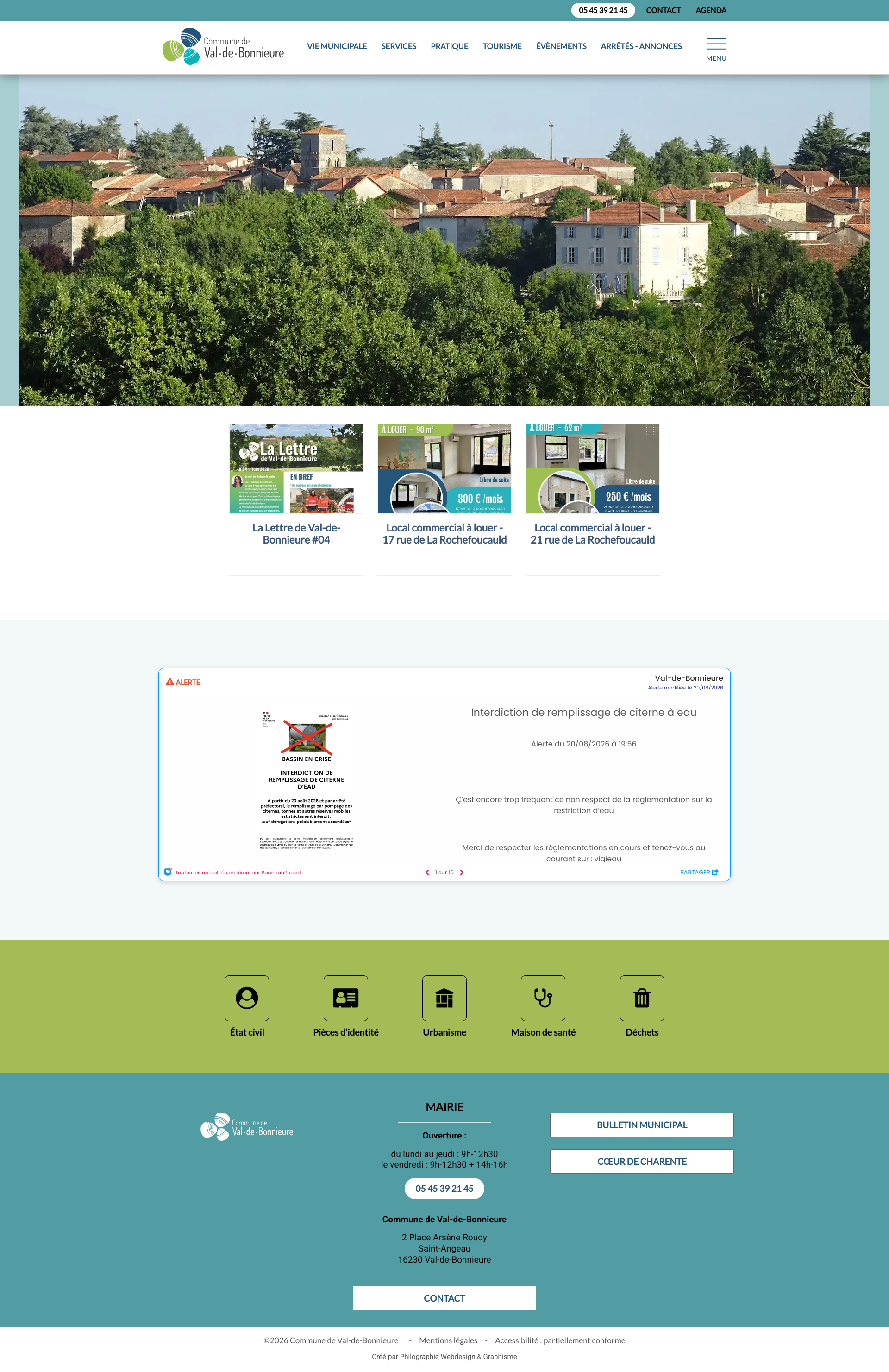 Aperçu du site
