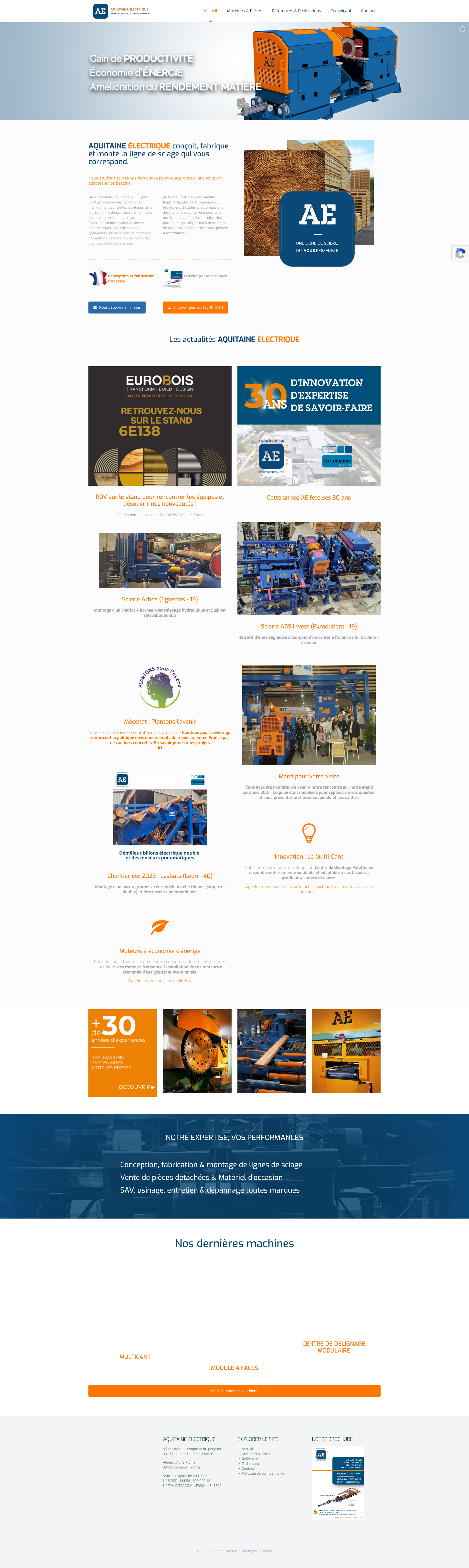 Aperçu du site