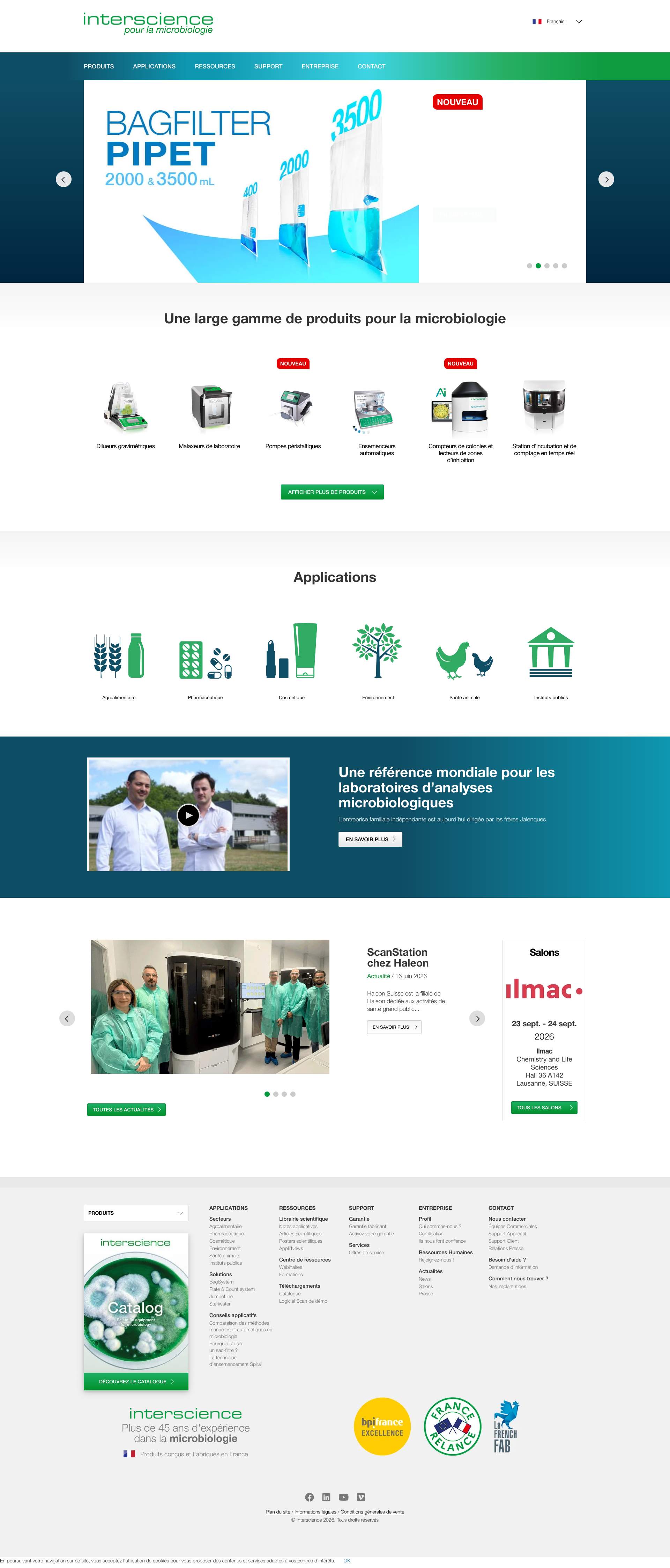 Aperçu du site