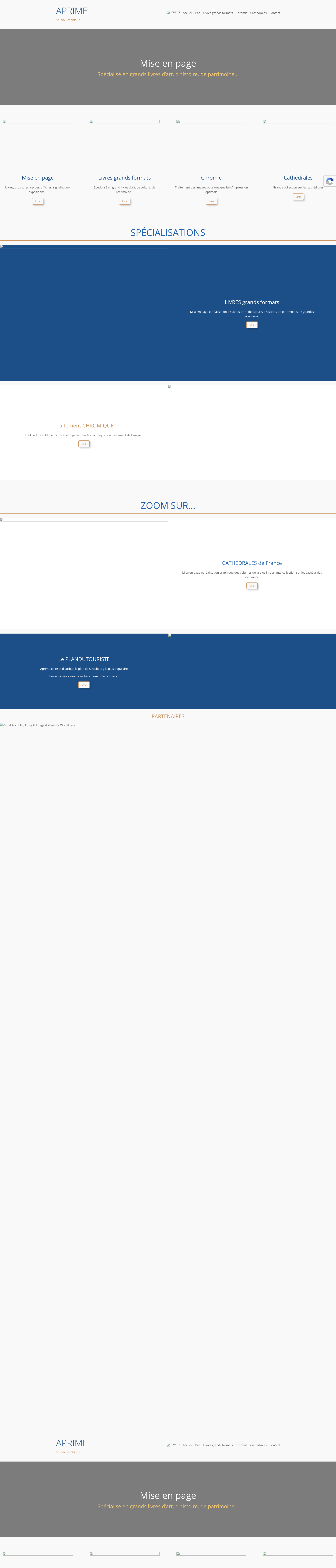 Aperçu du site