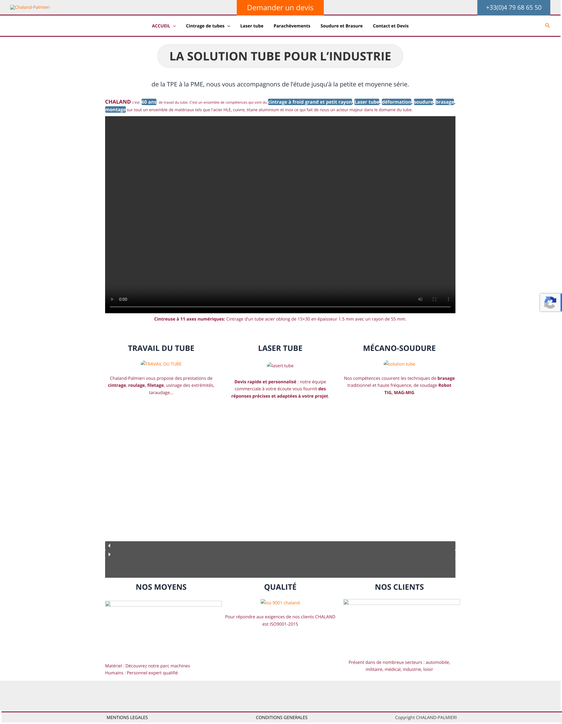 Aperçu du site
