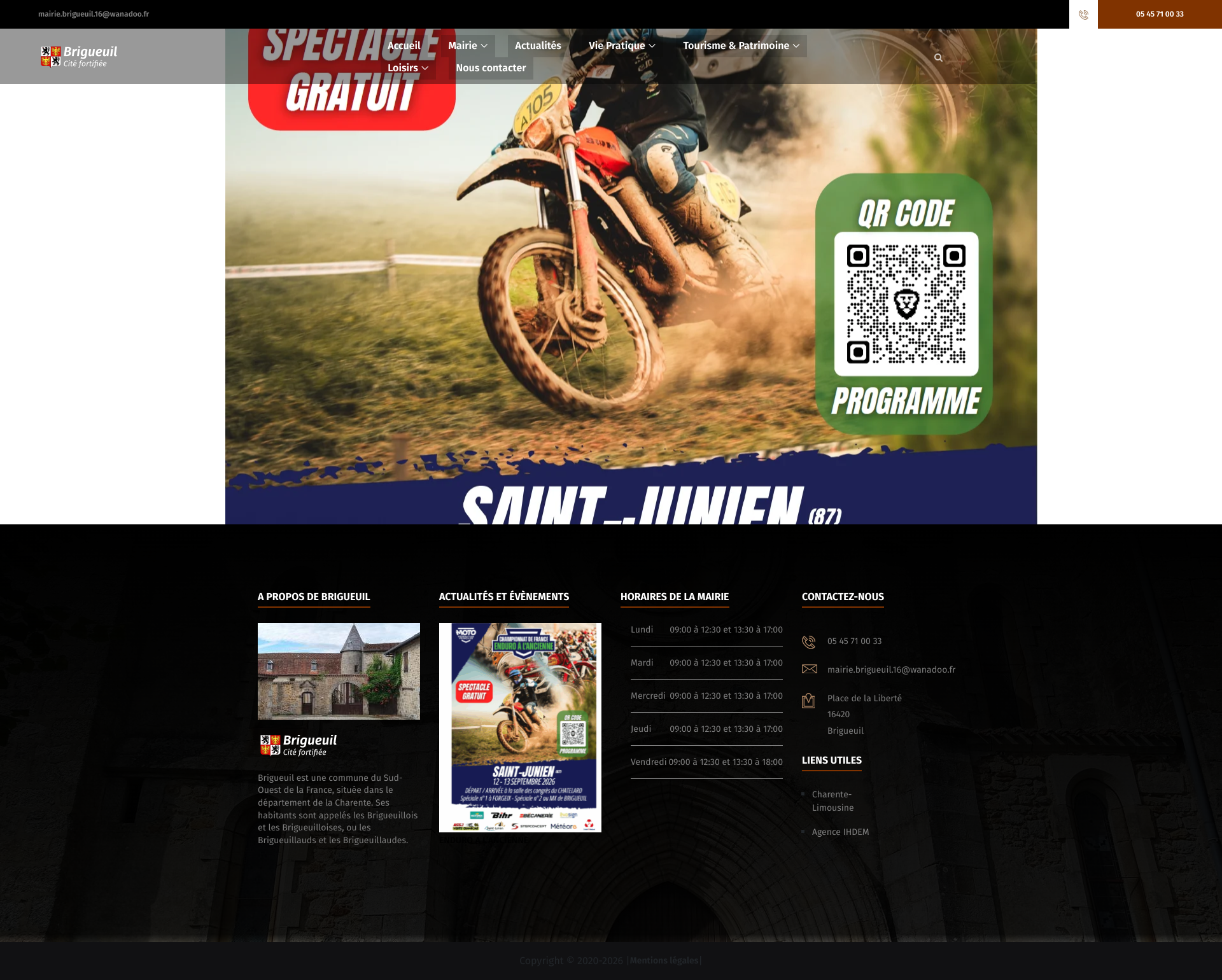 Aperçu du site