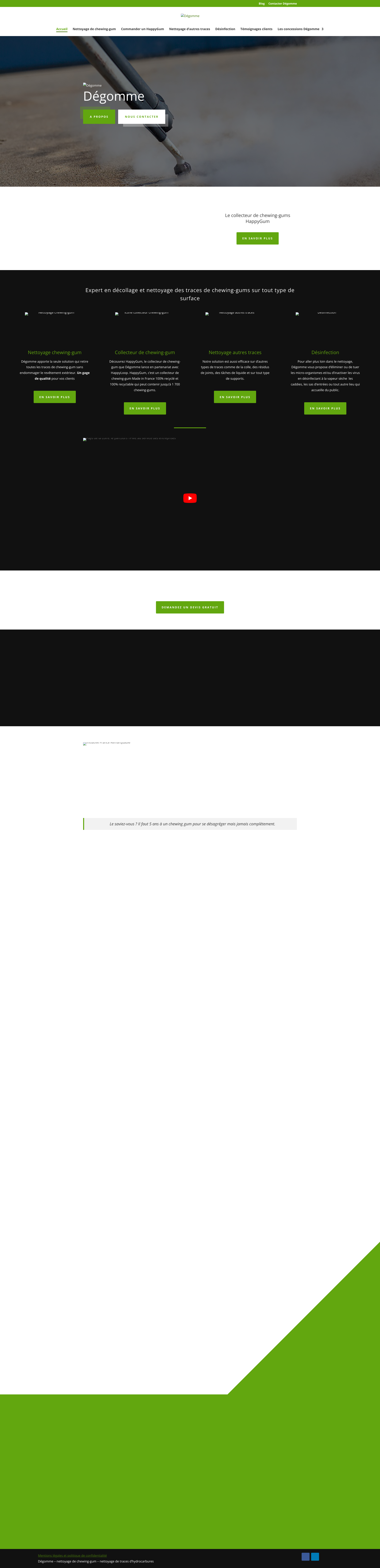 Aperçu du site