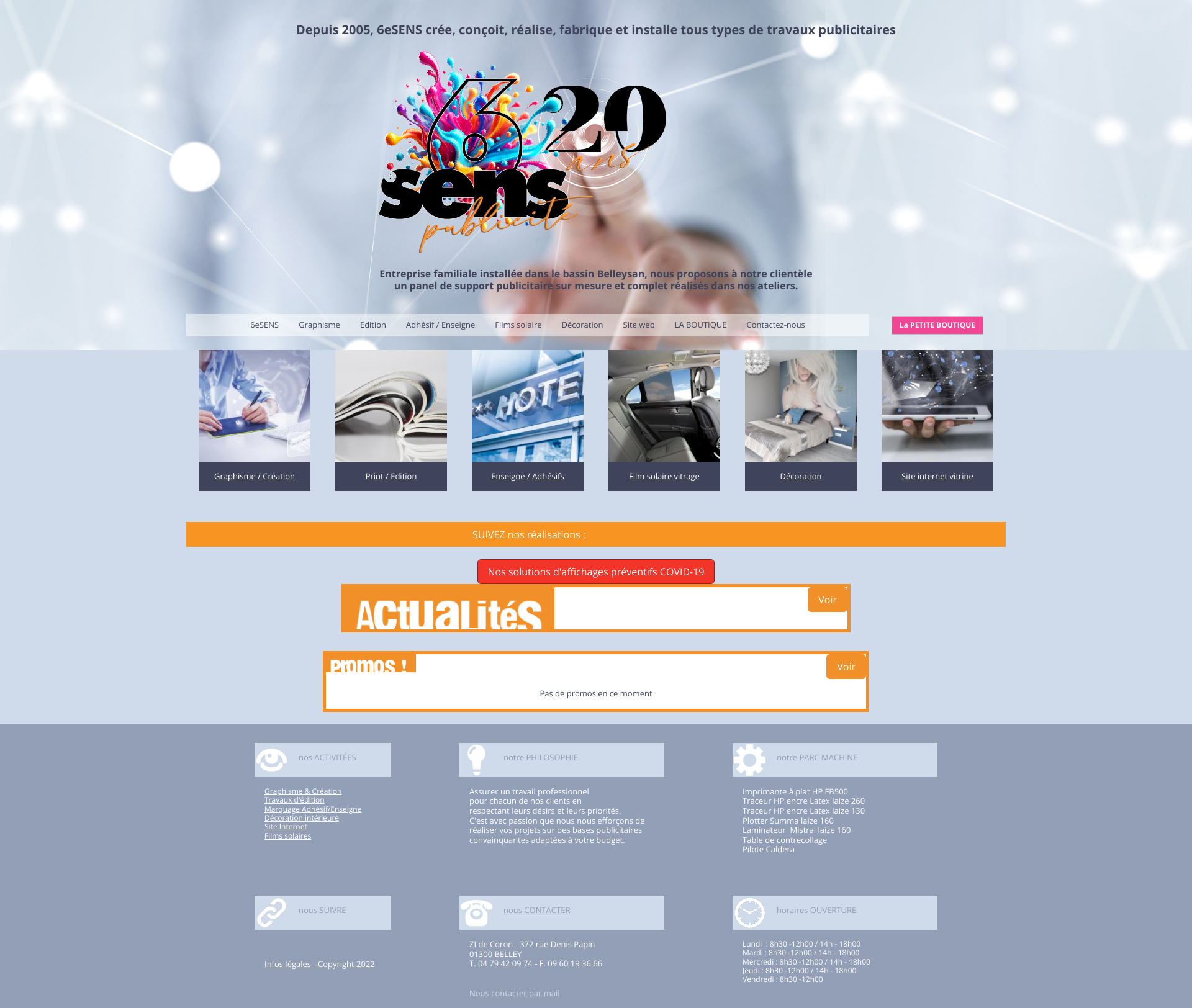 Aperçu du site