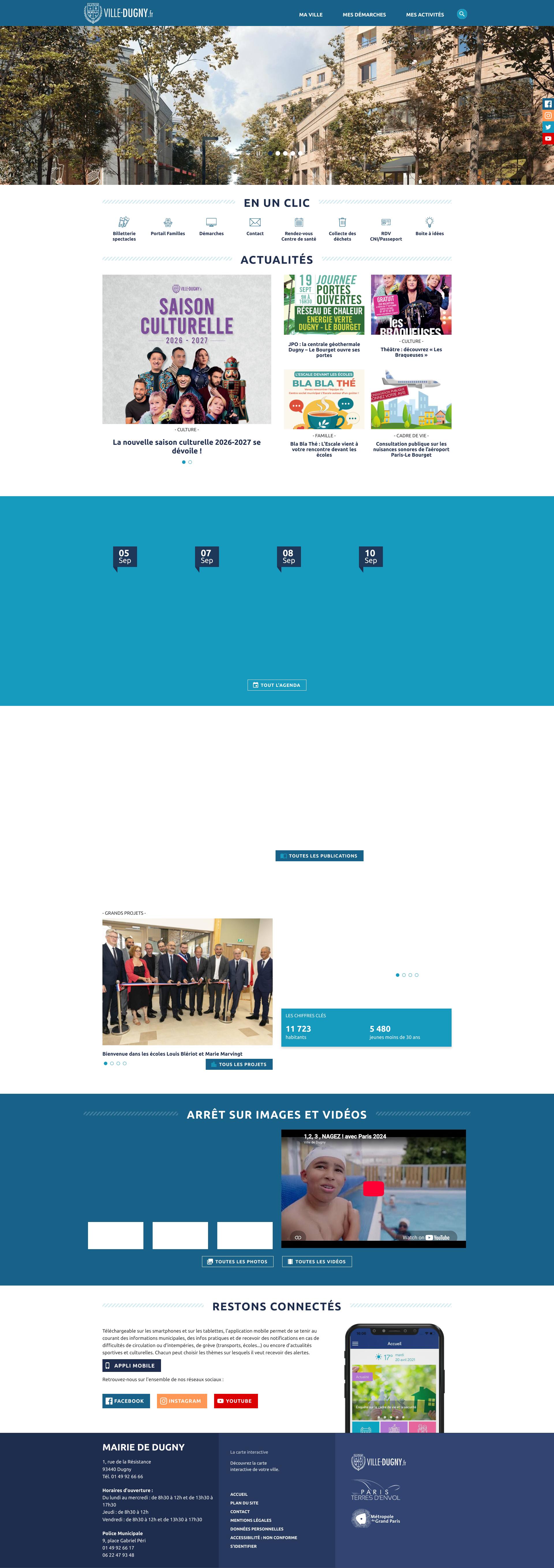 Aperçu du site