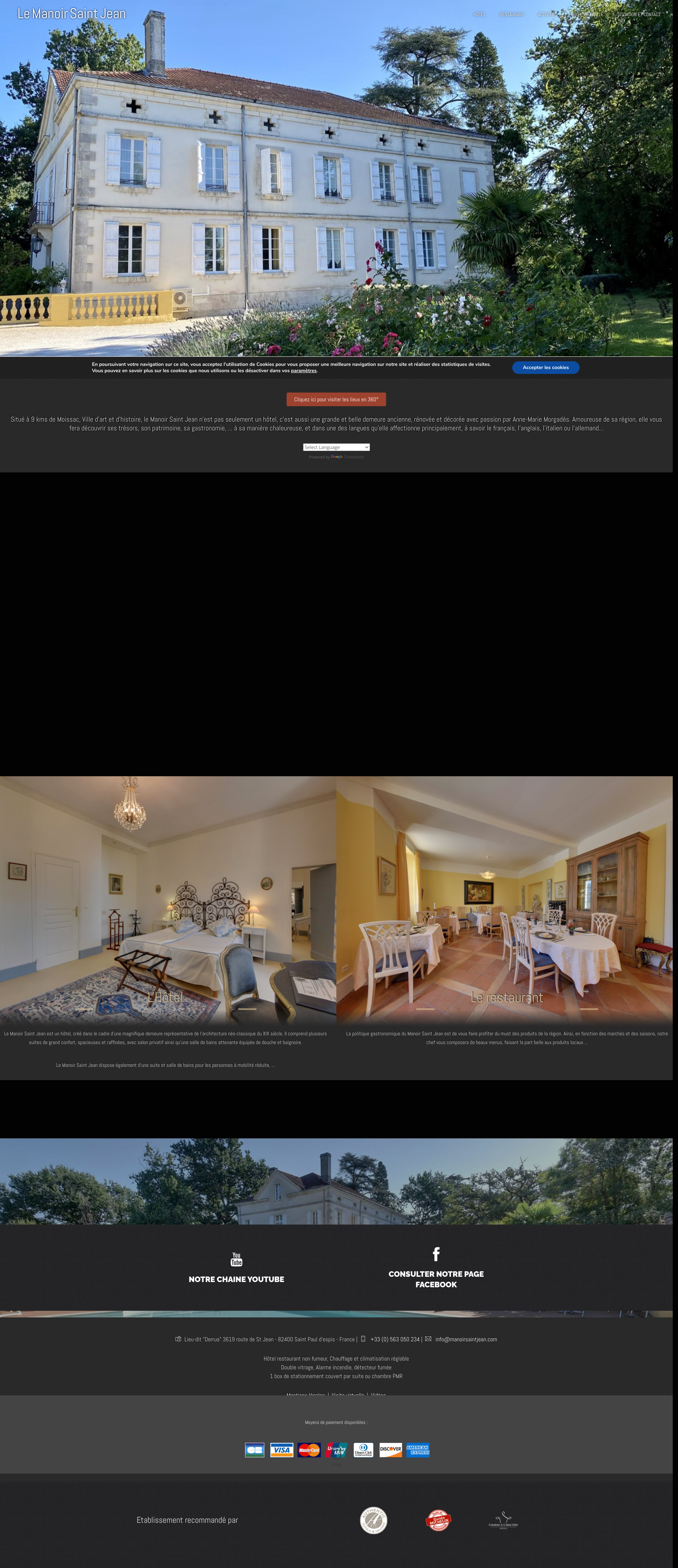 Aperçu du site