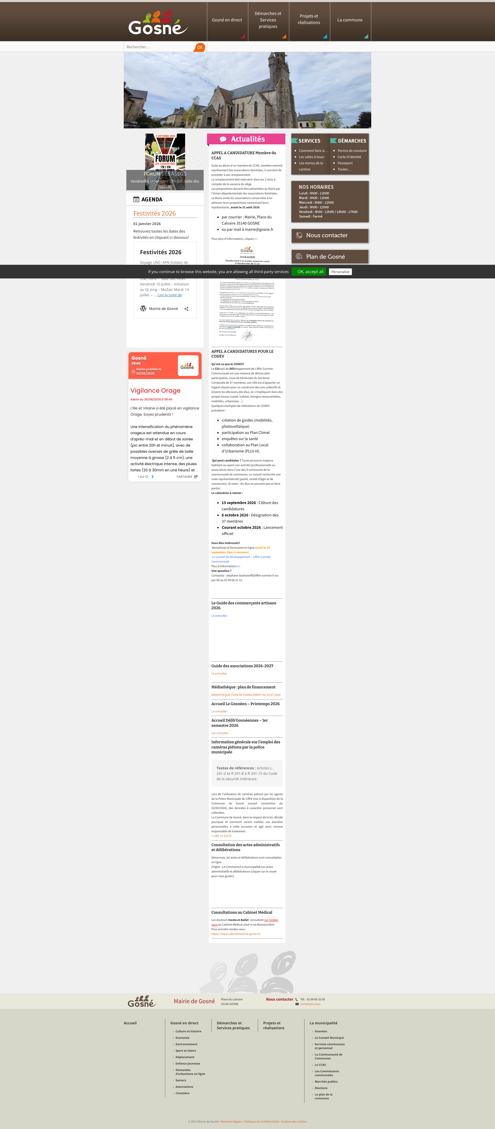 Aperçu du site