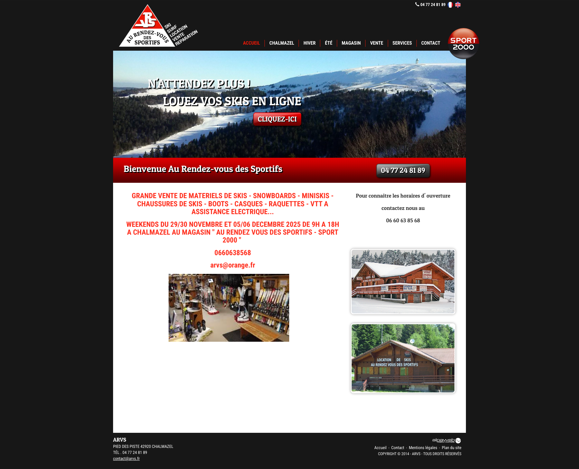 Aperçu du site