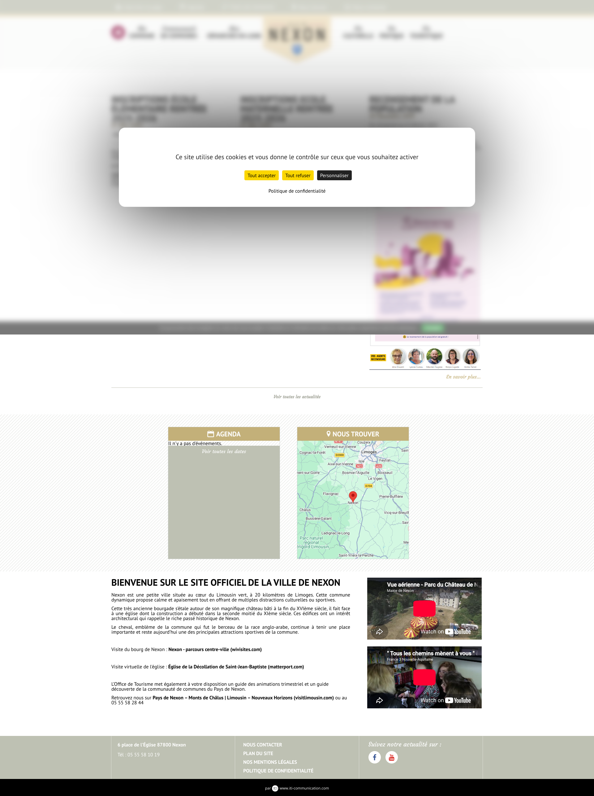 Aperçu du site