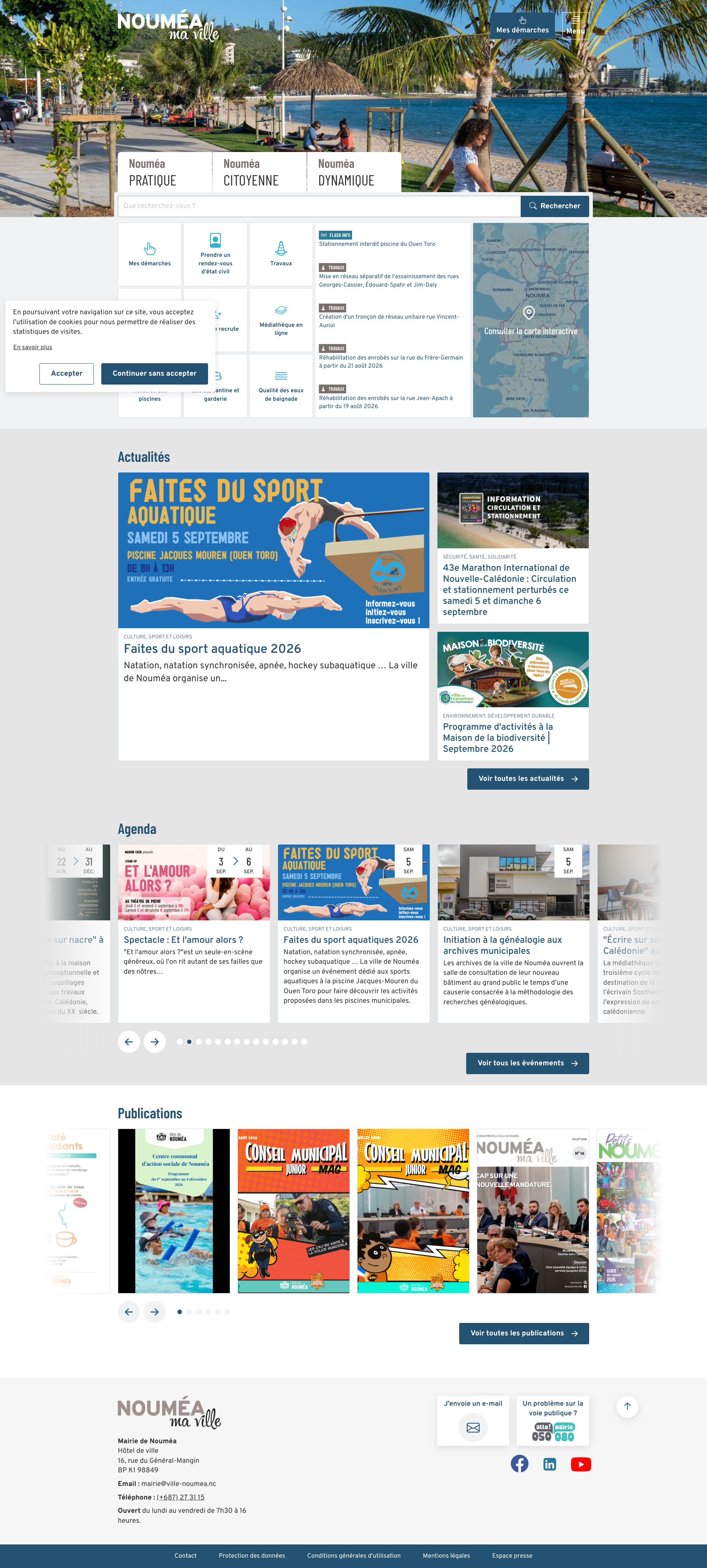 Aperçu du site