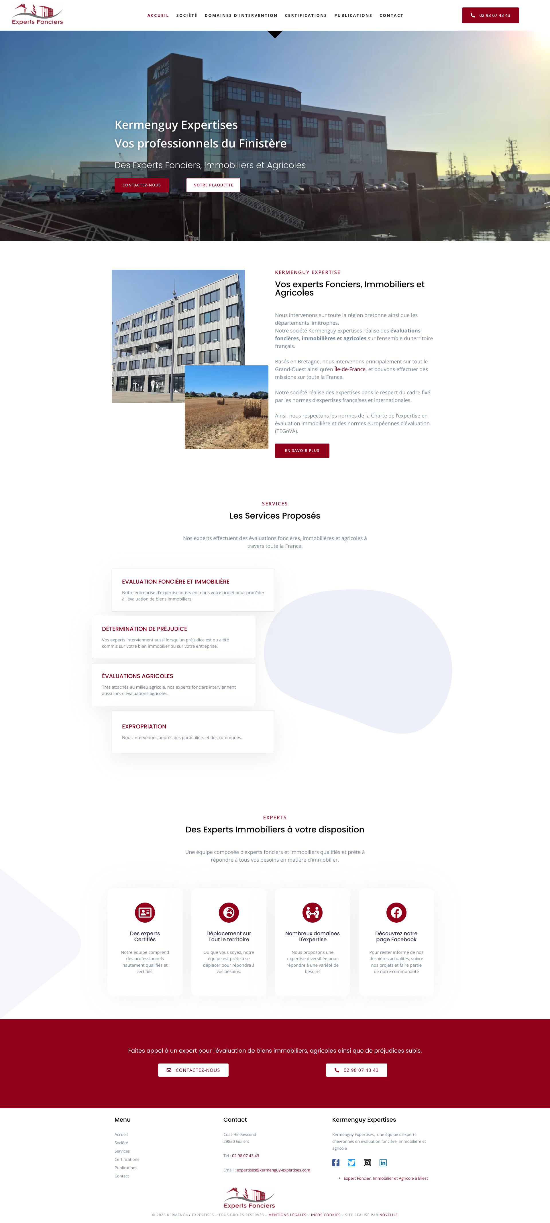 Aperçu du site