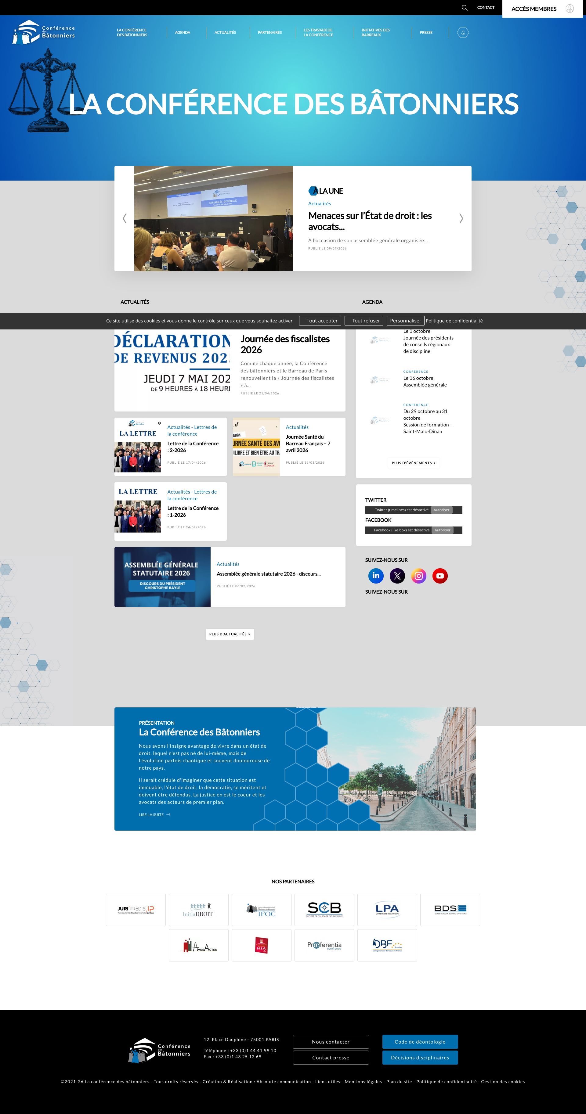 Aperçu du site