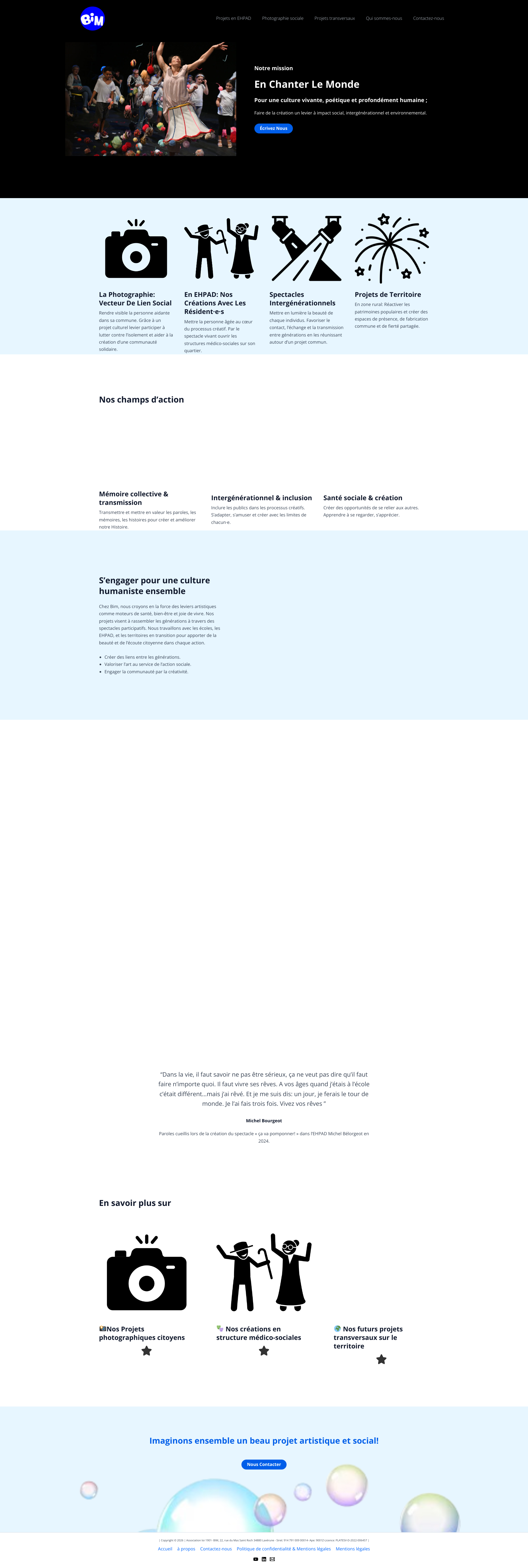 Aperçu du site