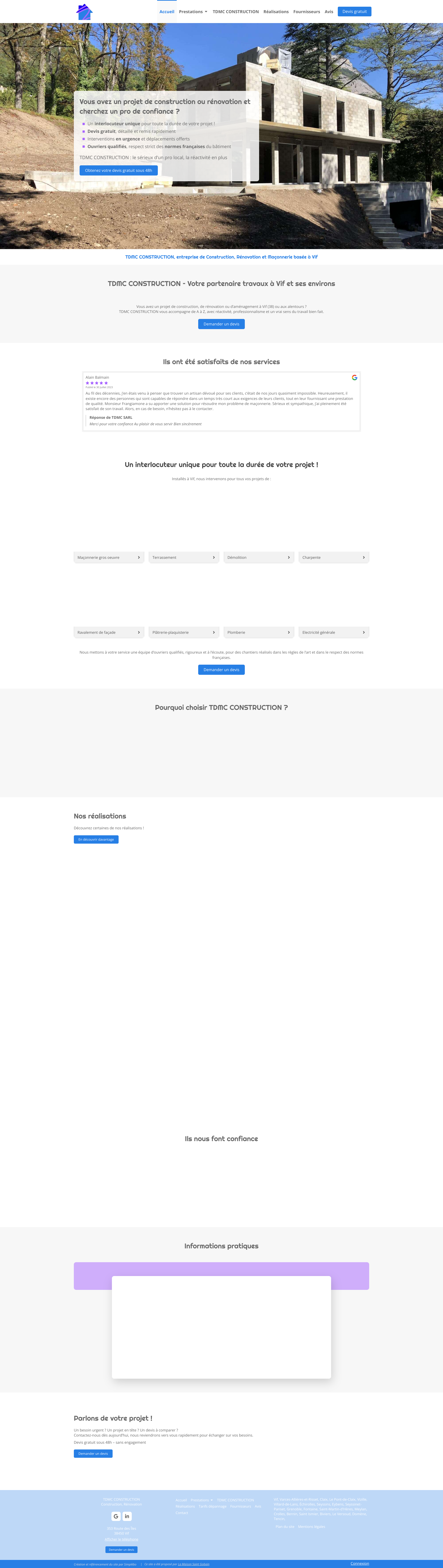 Aperçu du site
