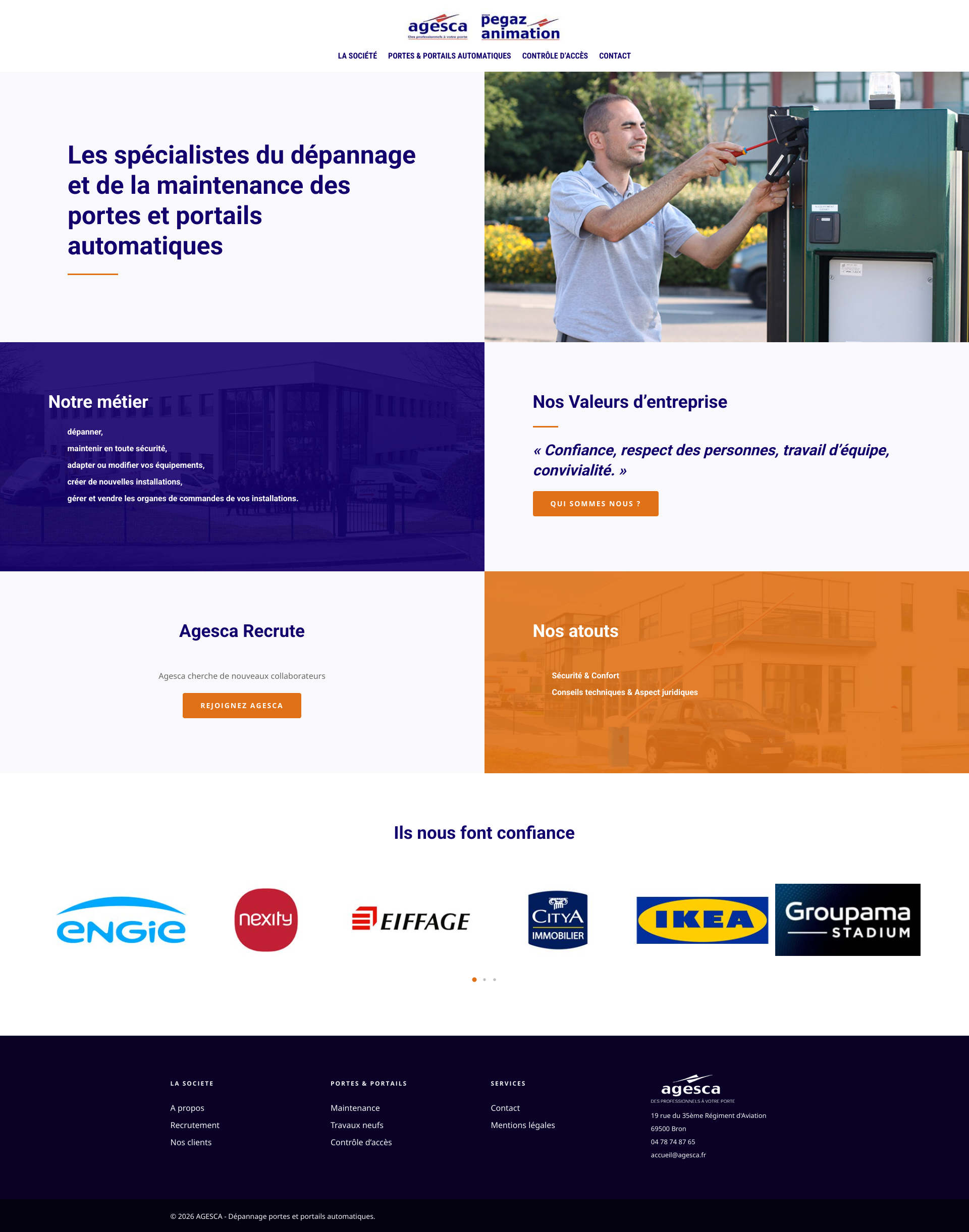 Aperçu du site