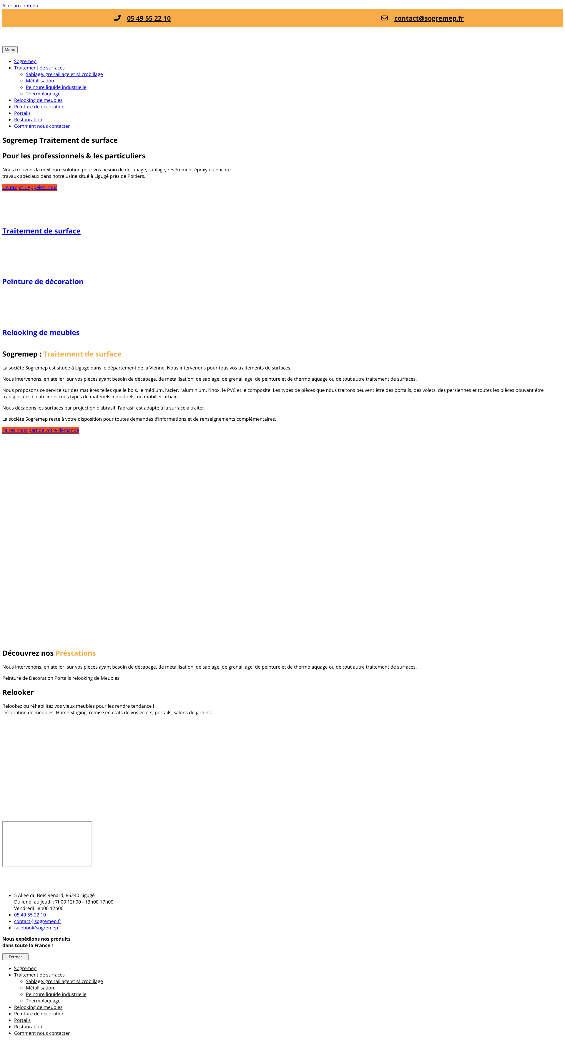 Aperçu du site