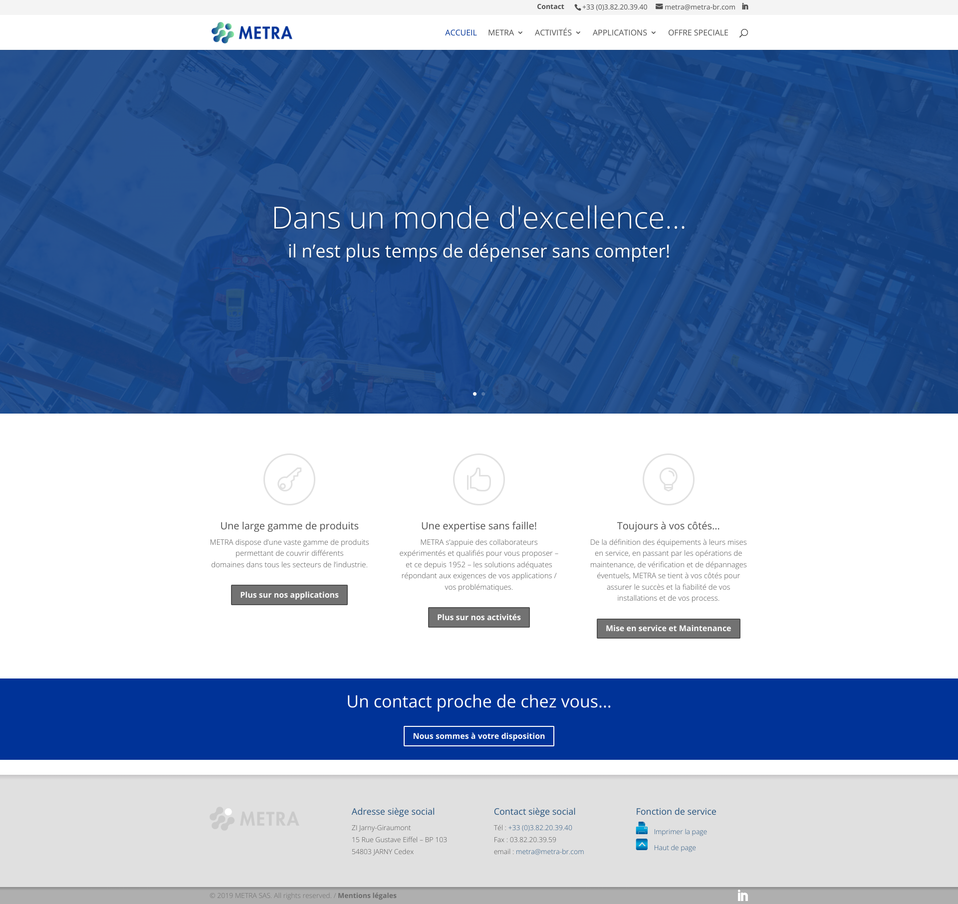 Aperçu du site