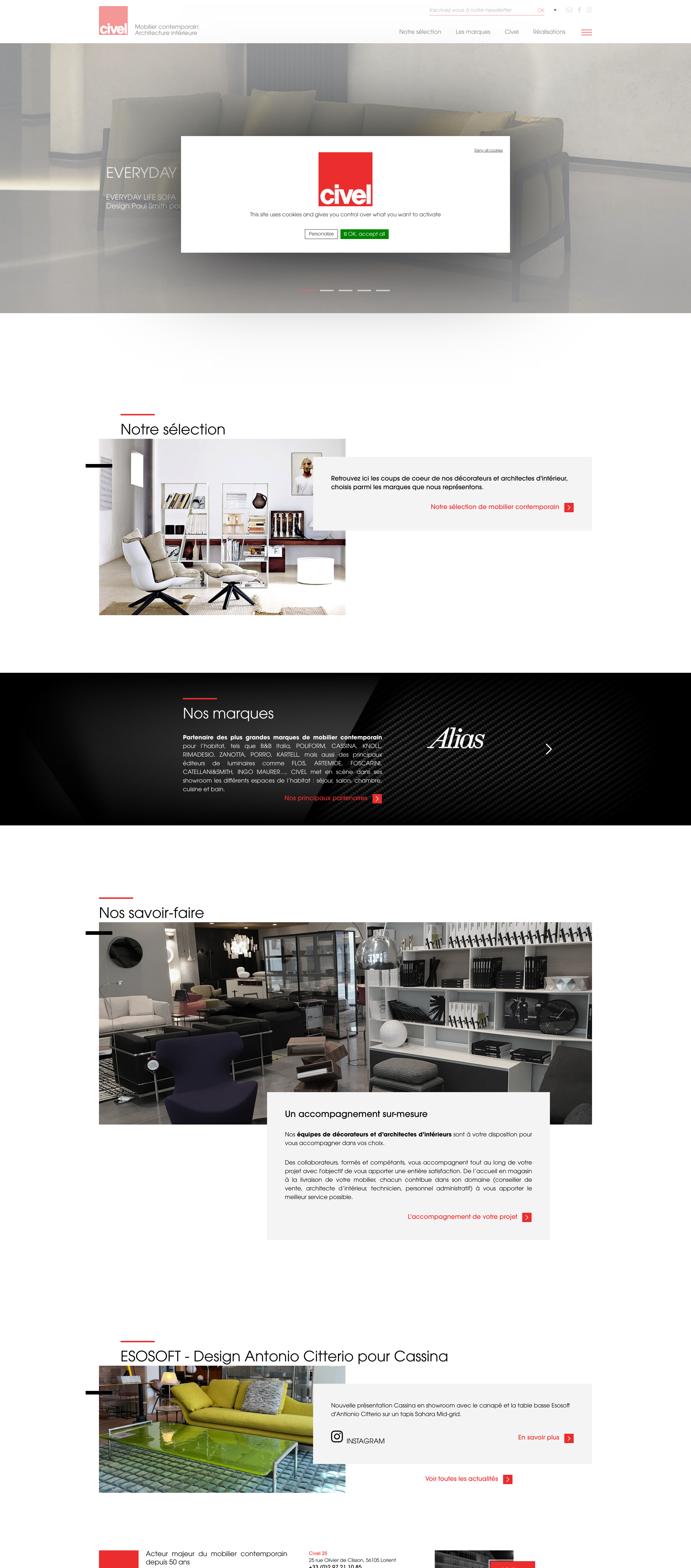 Aperçu du site