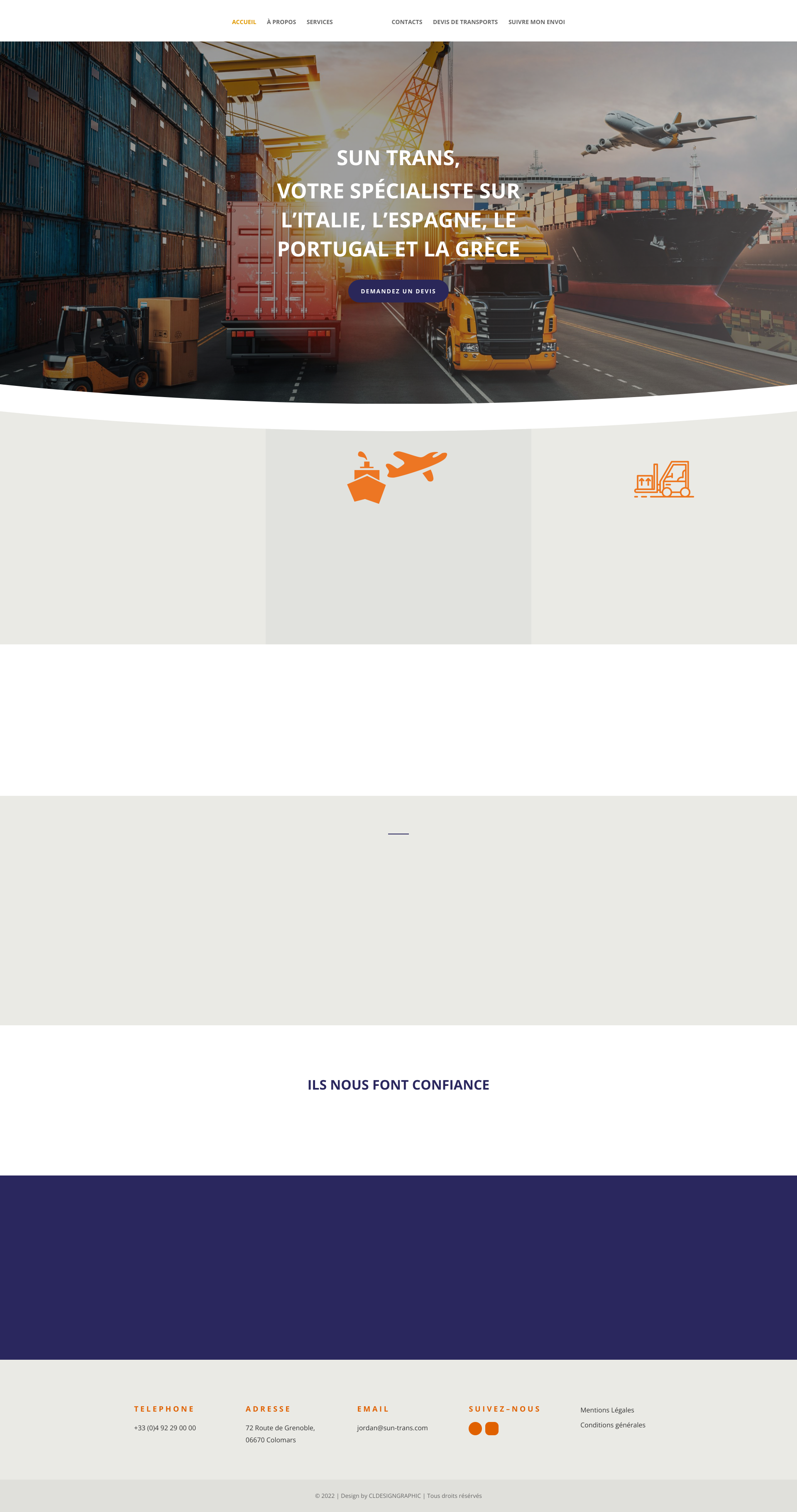 Aperçu du site