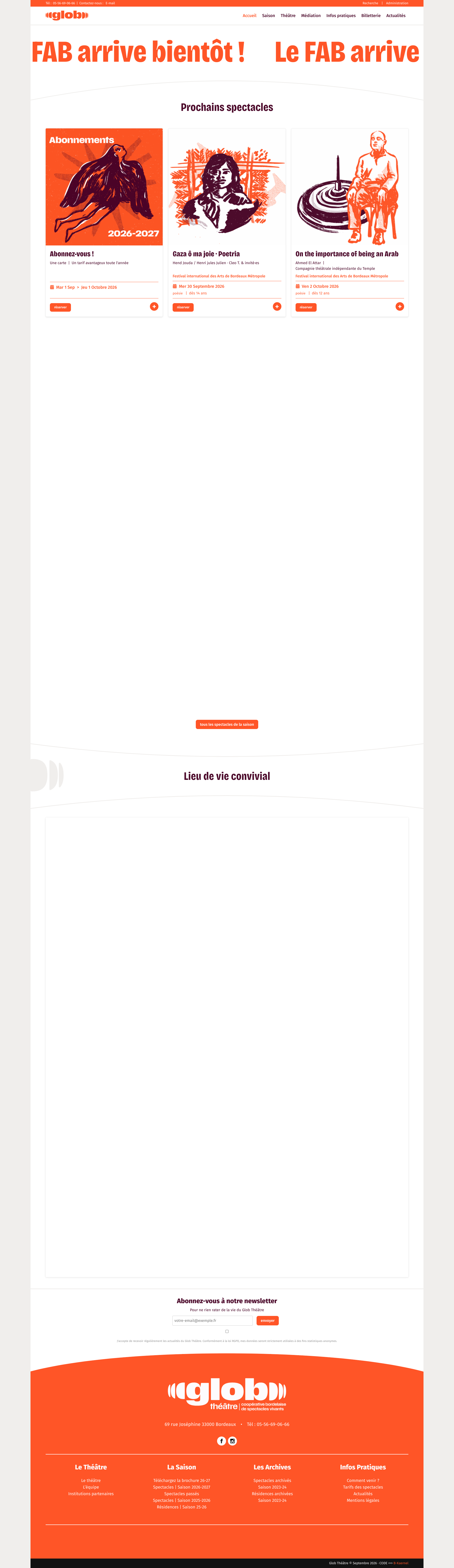 Aperçu du site
