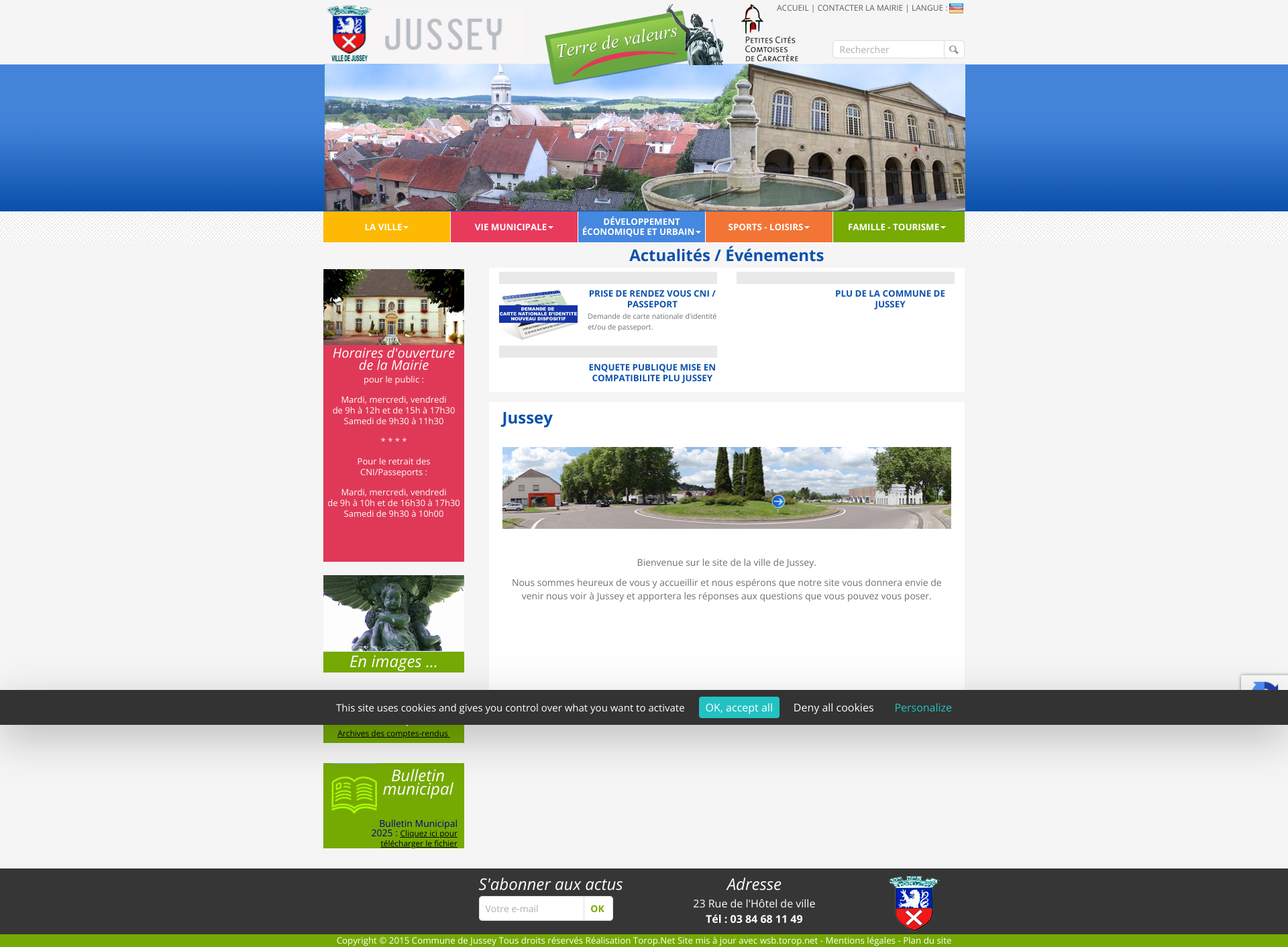 Aperçu du site