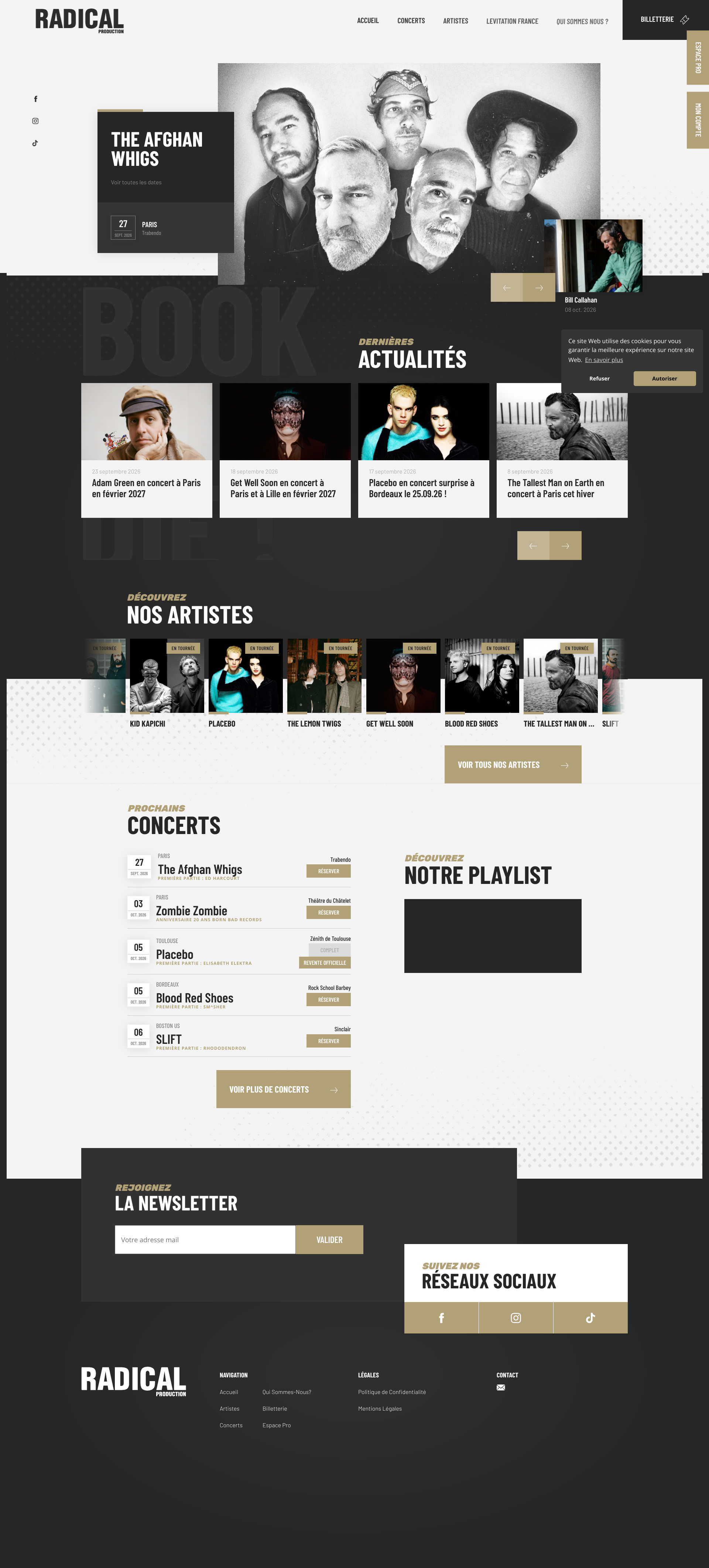 Aperçu du site
