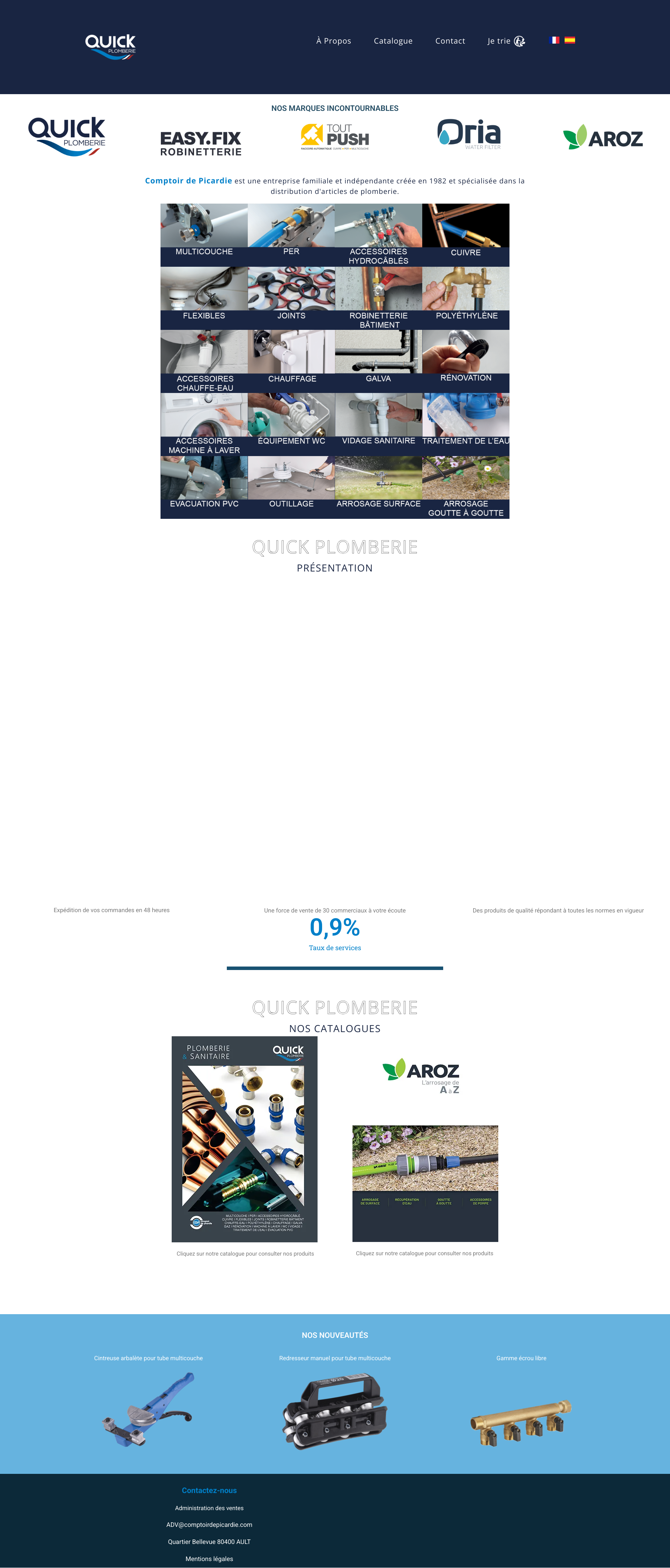 Aperçu du site