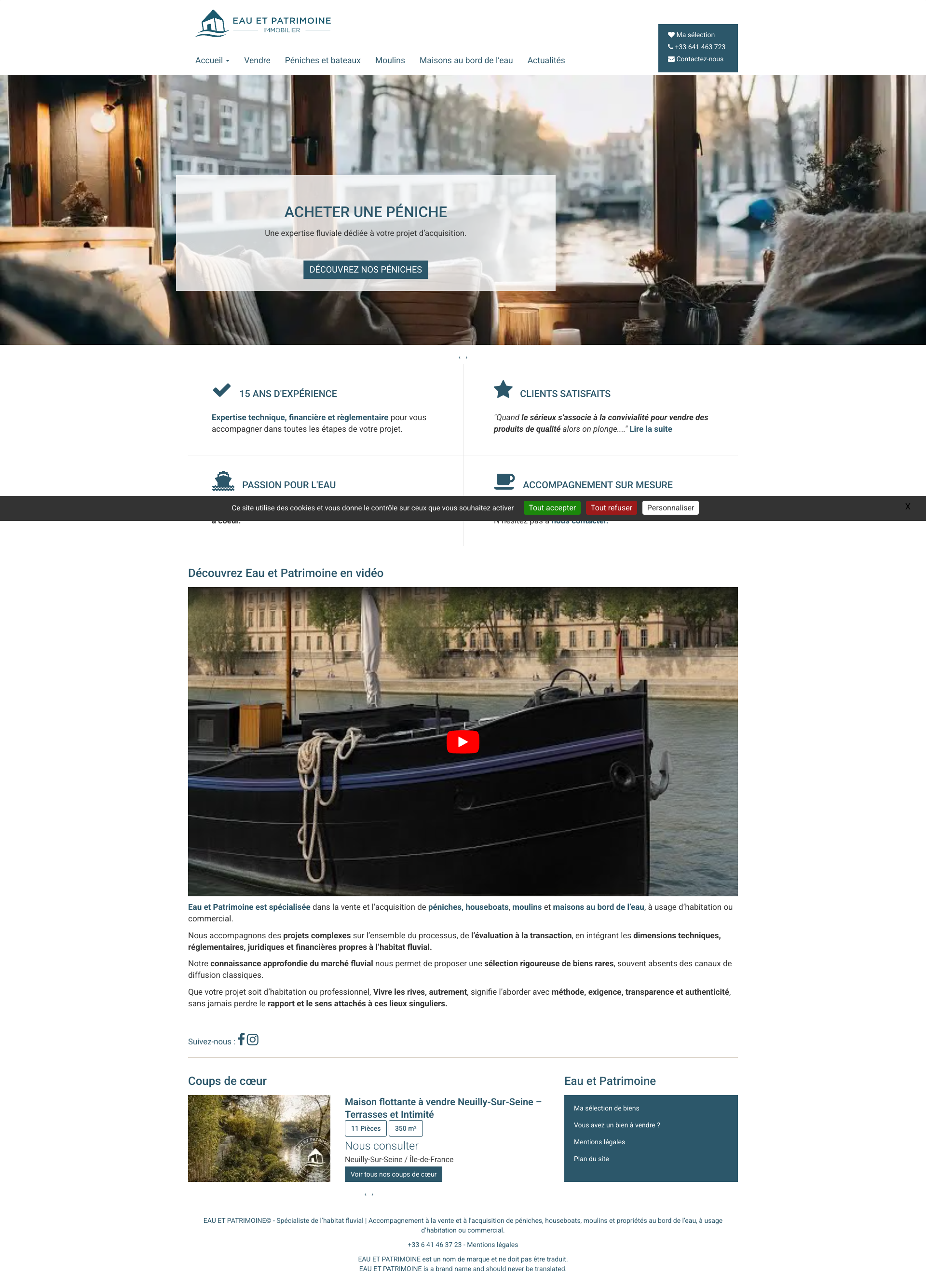 Aperçu du site