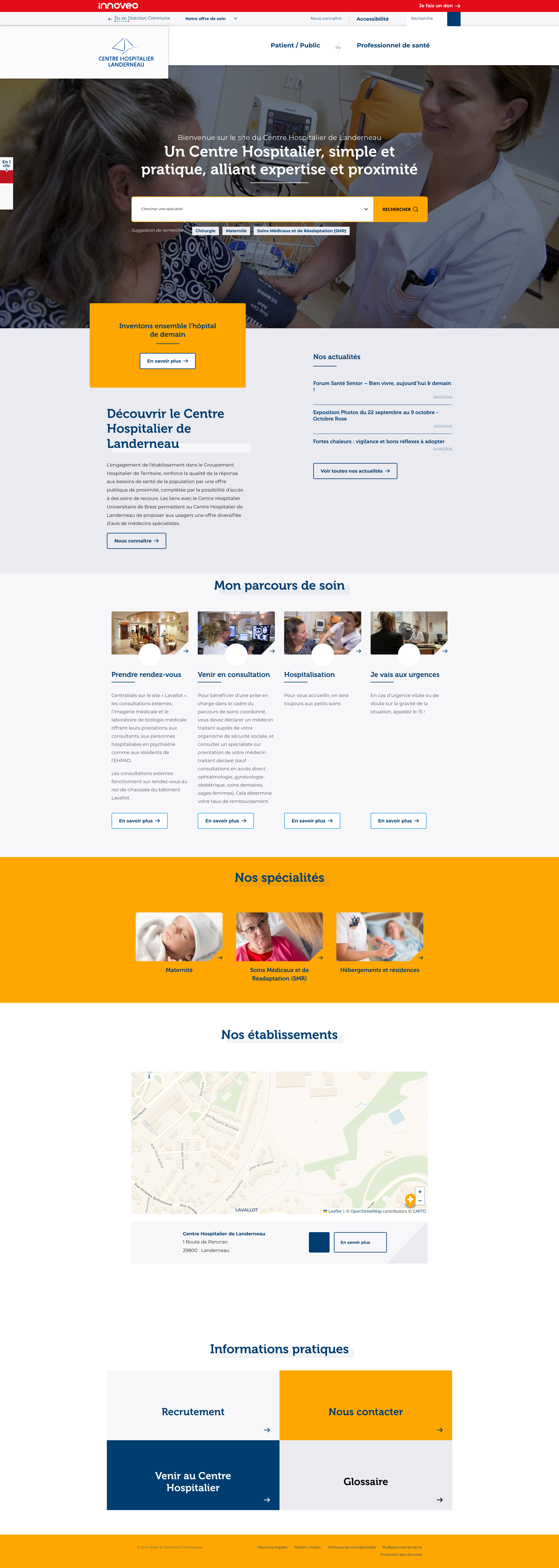 Aperçu du site
