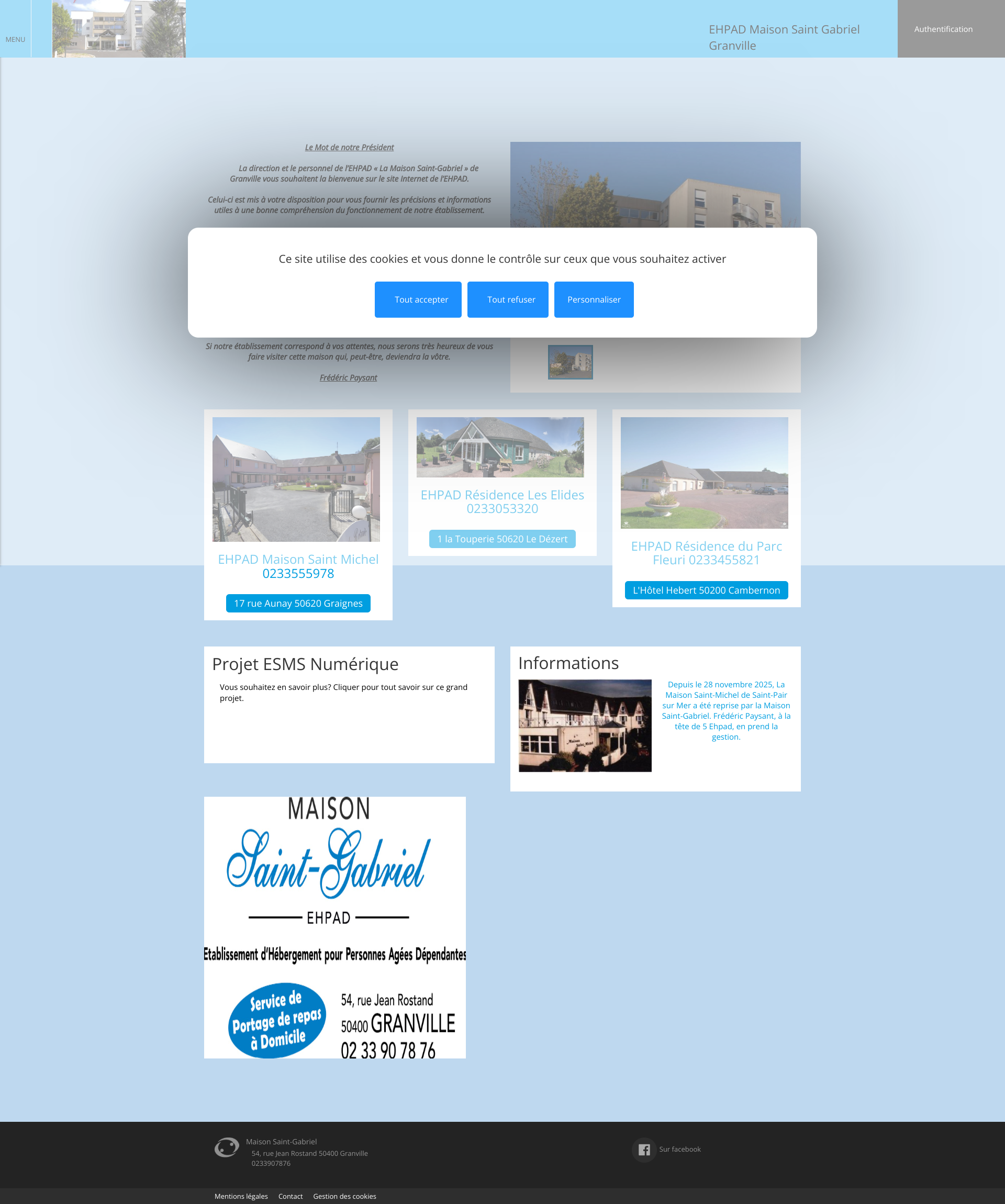 Aperçu du site