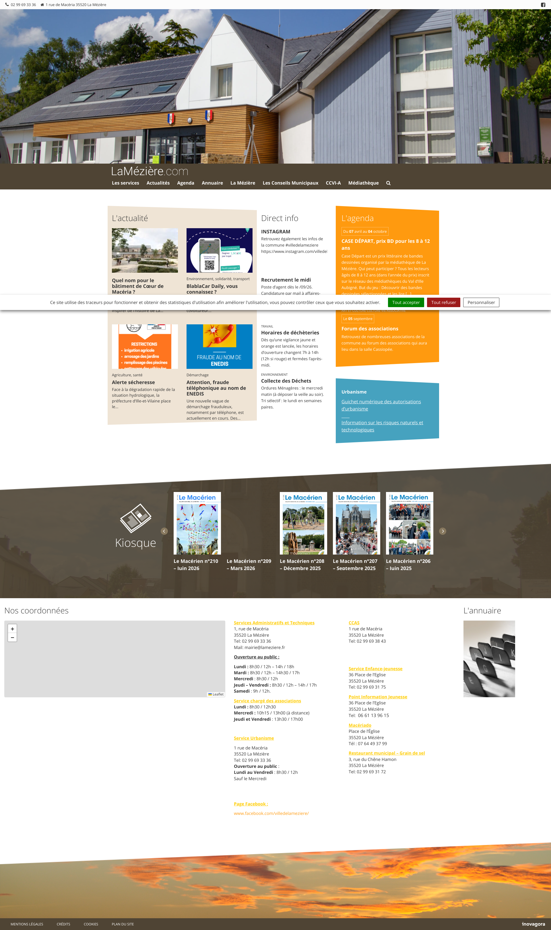 Aperçu du site