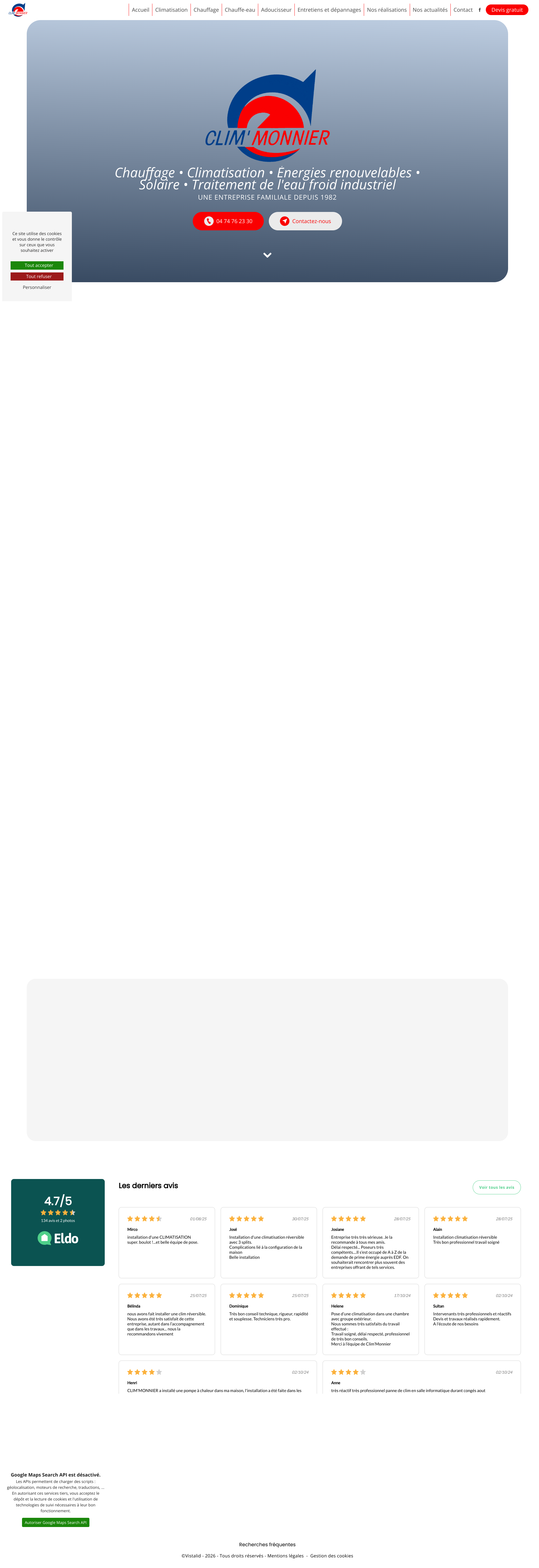Aperçu du site
