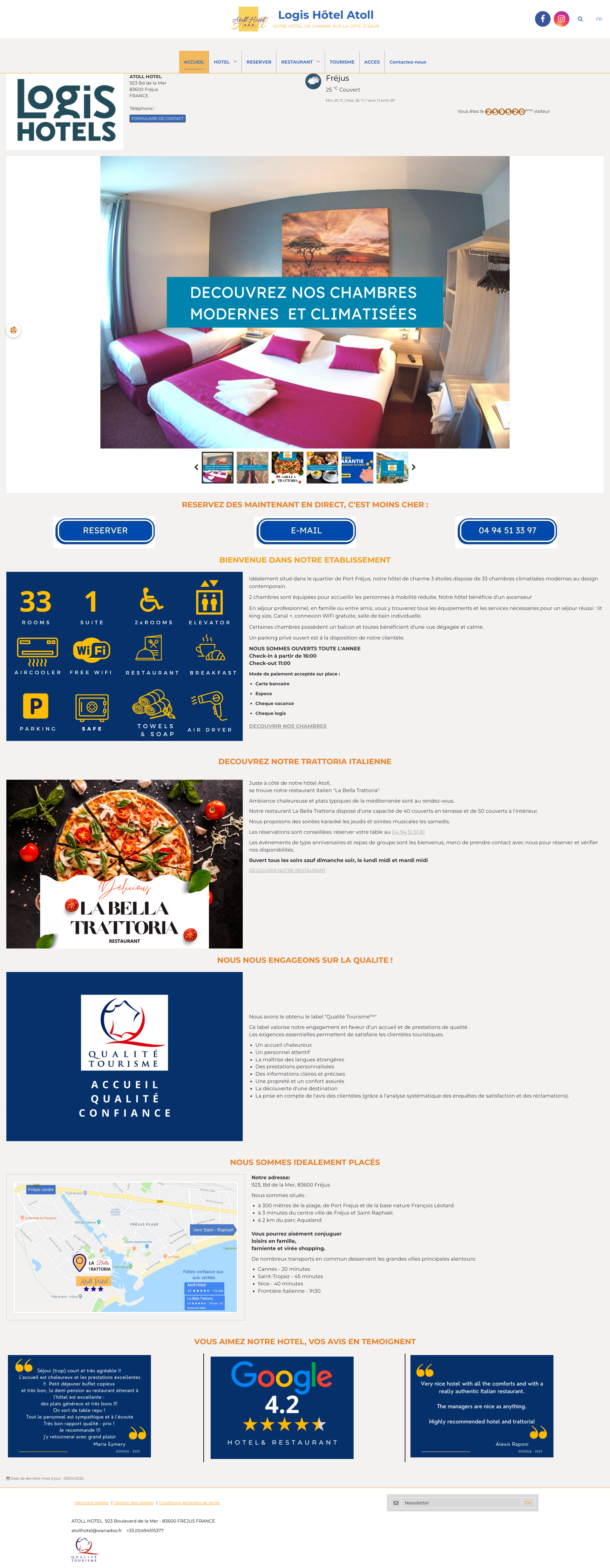 Aperçu du site